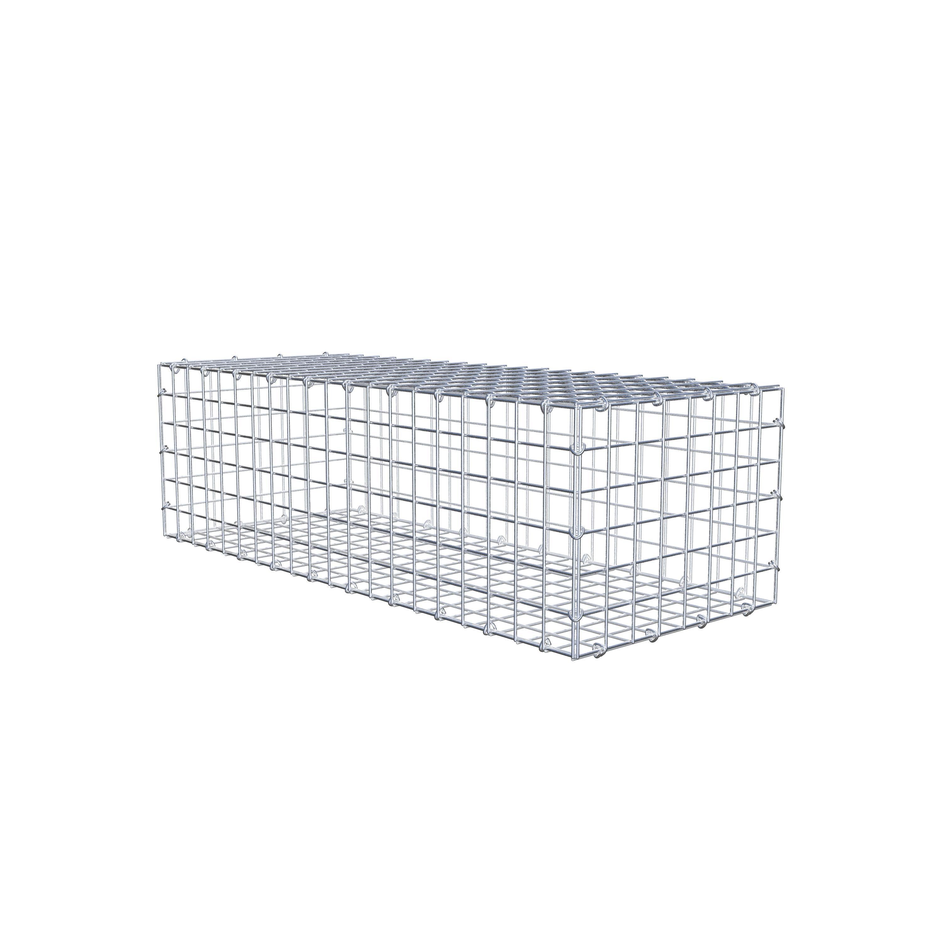 Gabion 100 cm x 30 cm x 40 cm (L x H x P), mailles 5 cm x 5 cm, anneau en C