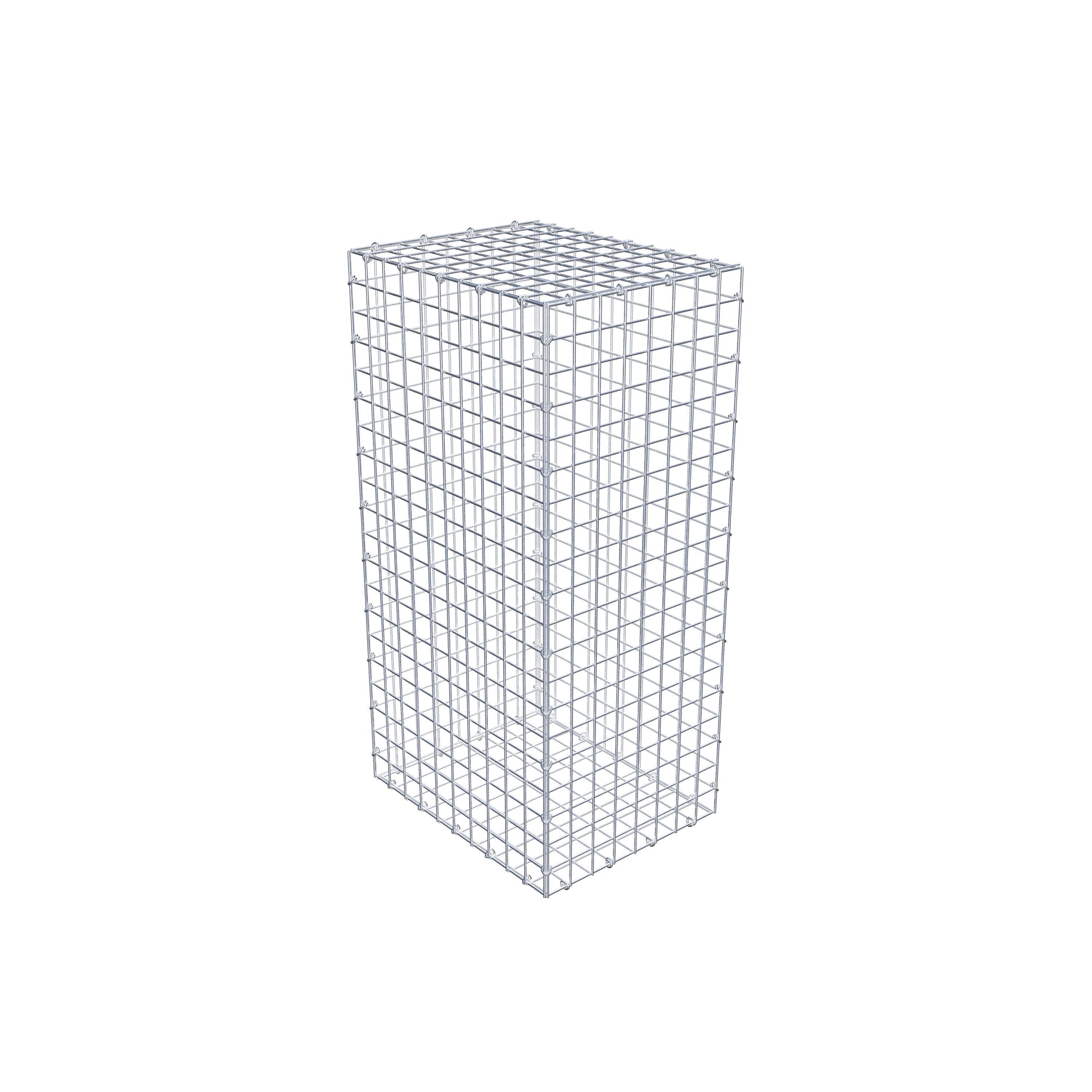 Gabion 100 cm x 50 cm x 40 cm (L x H x D), mesh size 5 cm x 5 cm, C-ring