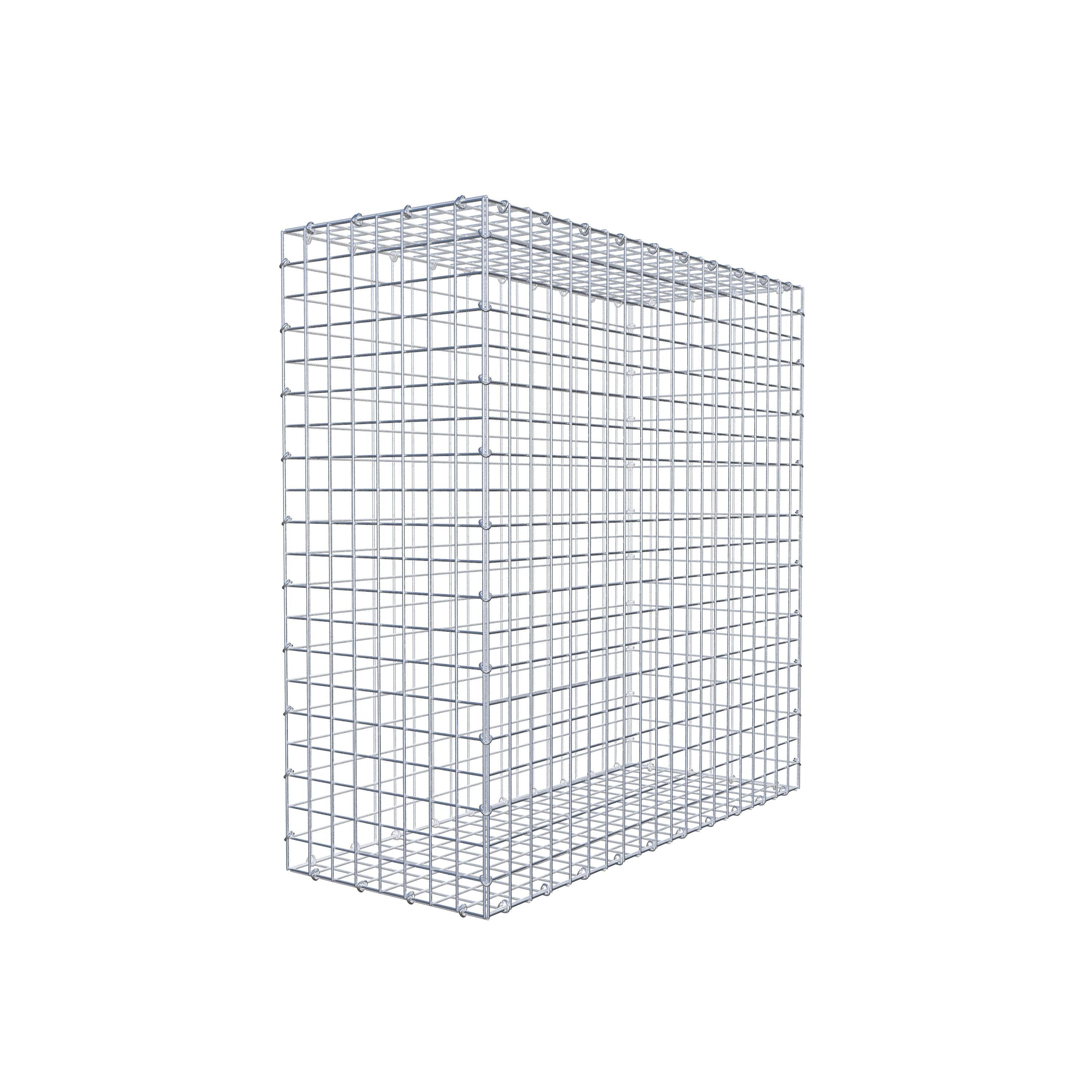 Gabion 100 cm x 100 cm x 40 cm (L x H x P), mailles 5 cm x 5 cm, anneau en C