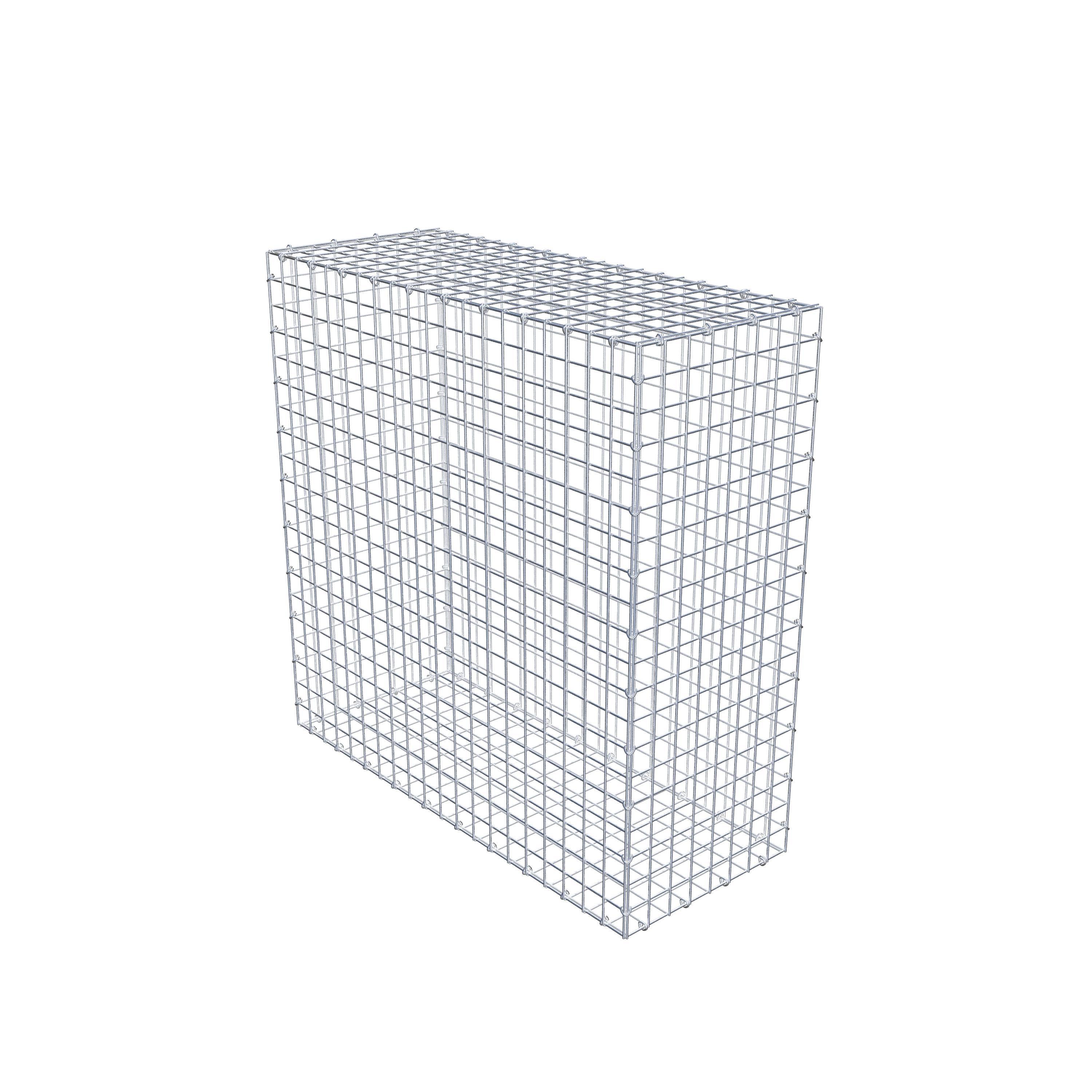 Gabion 100 cm x 100 cm x 40 cm (L x H x P), mailles 5 cm x 5 cm, anneau en C