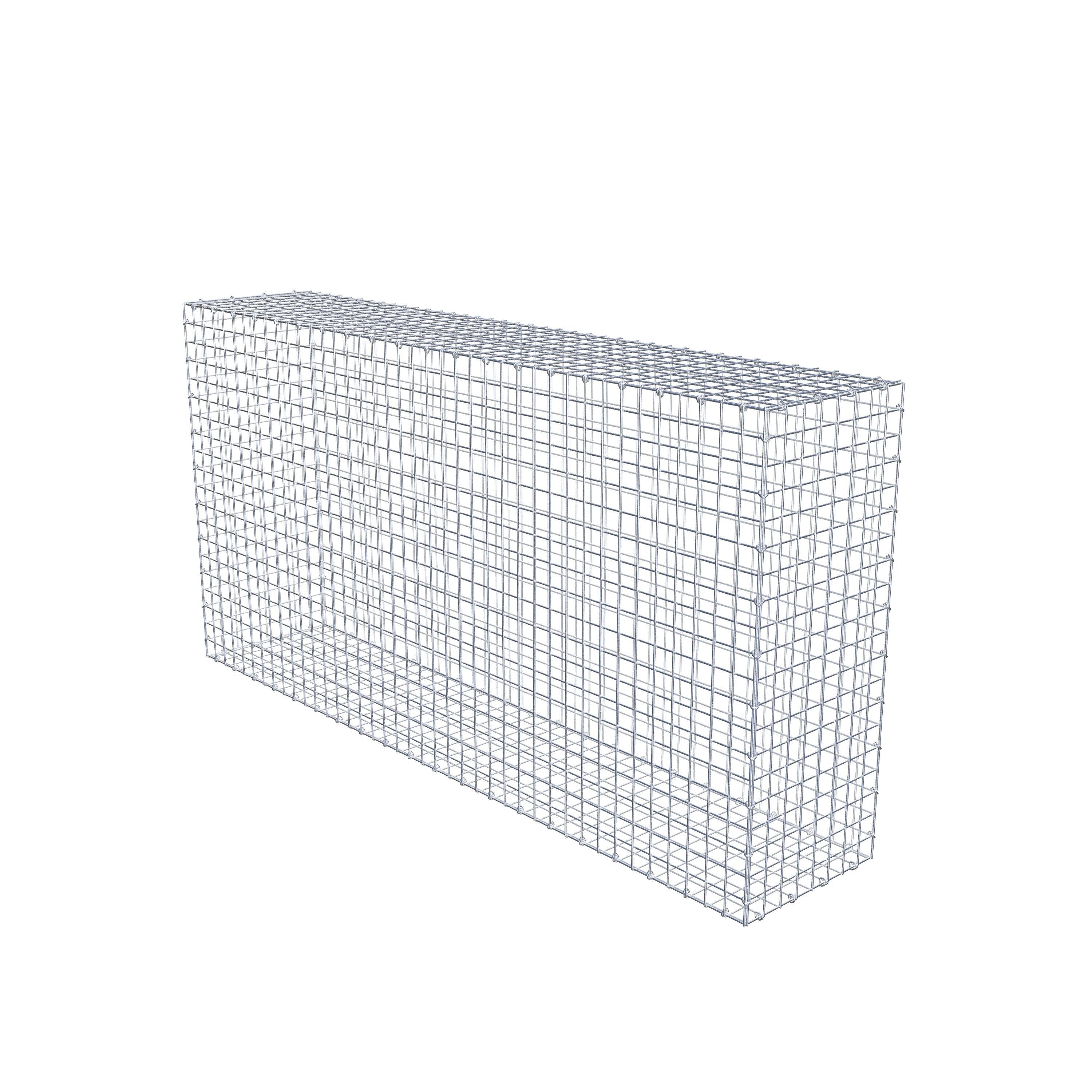 Gabion 200 cm x 100 cm x 40 cm (L x H x P), mailles 5 cm x 5 cm, anneau en C