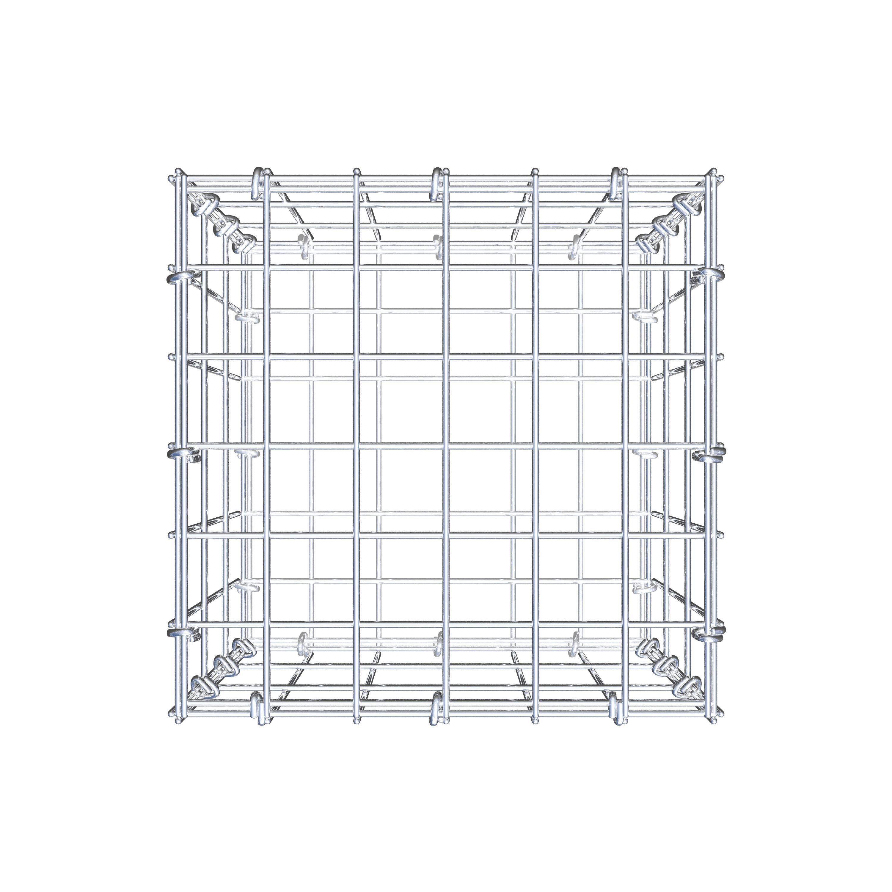 Gabion 30 cm x 30 cm x 30 cm (L x H x D), mesh size 5 cm x 10 cm, C-ring