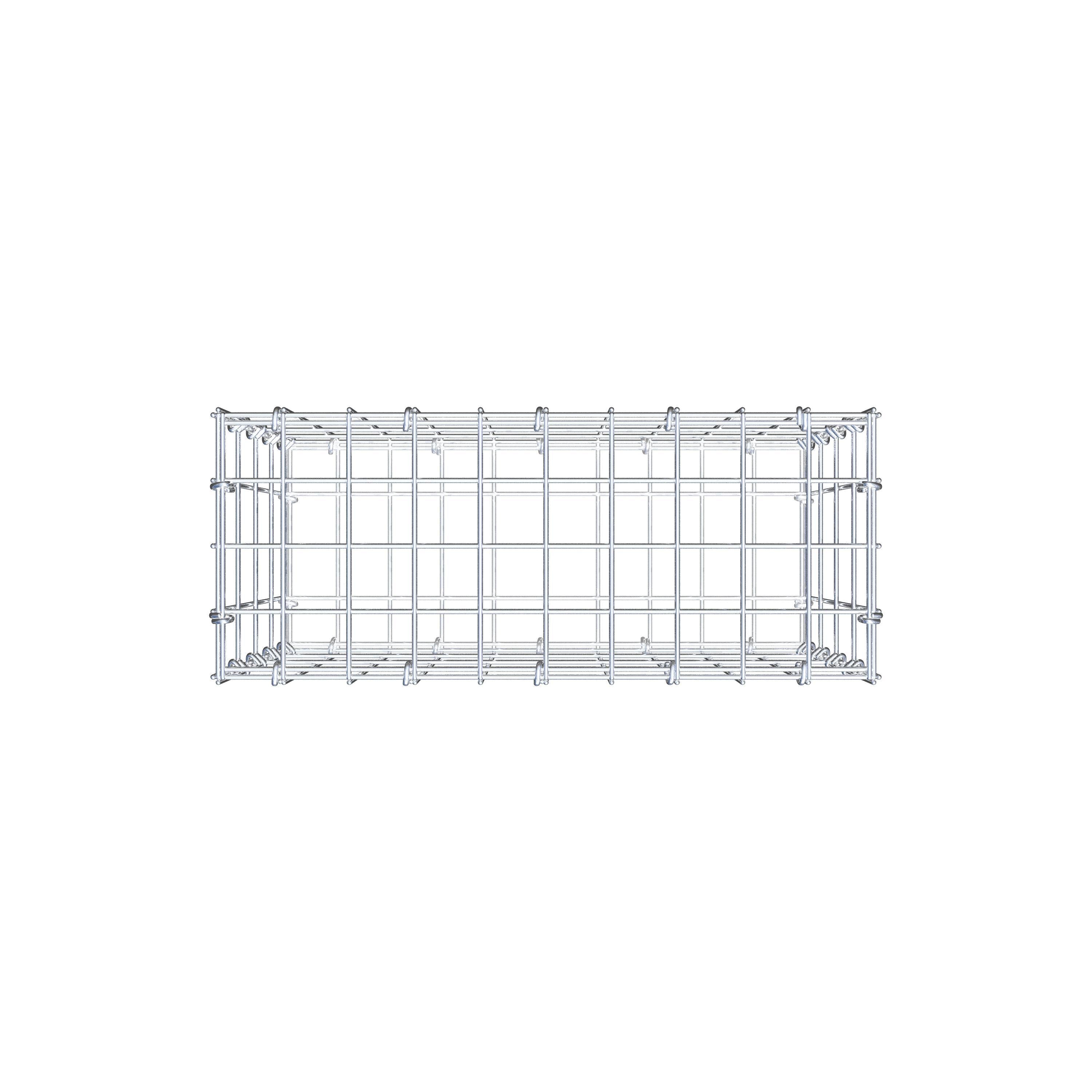 Gabion 50 cm x 40 cm x 20 cm (L x H x D), mesh size 5 cm x 10 cm, C-ring
