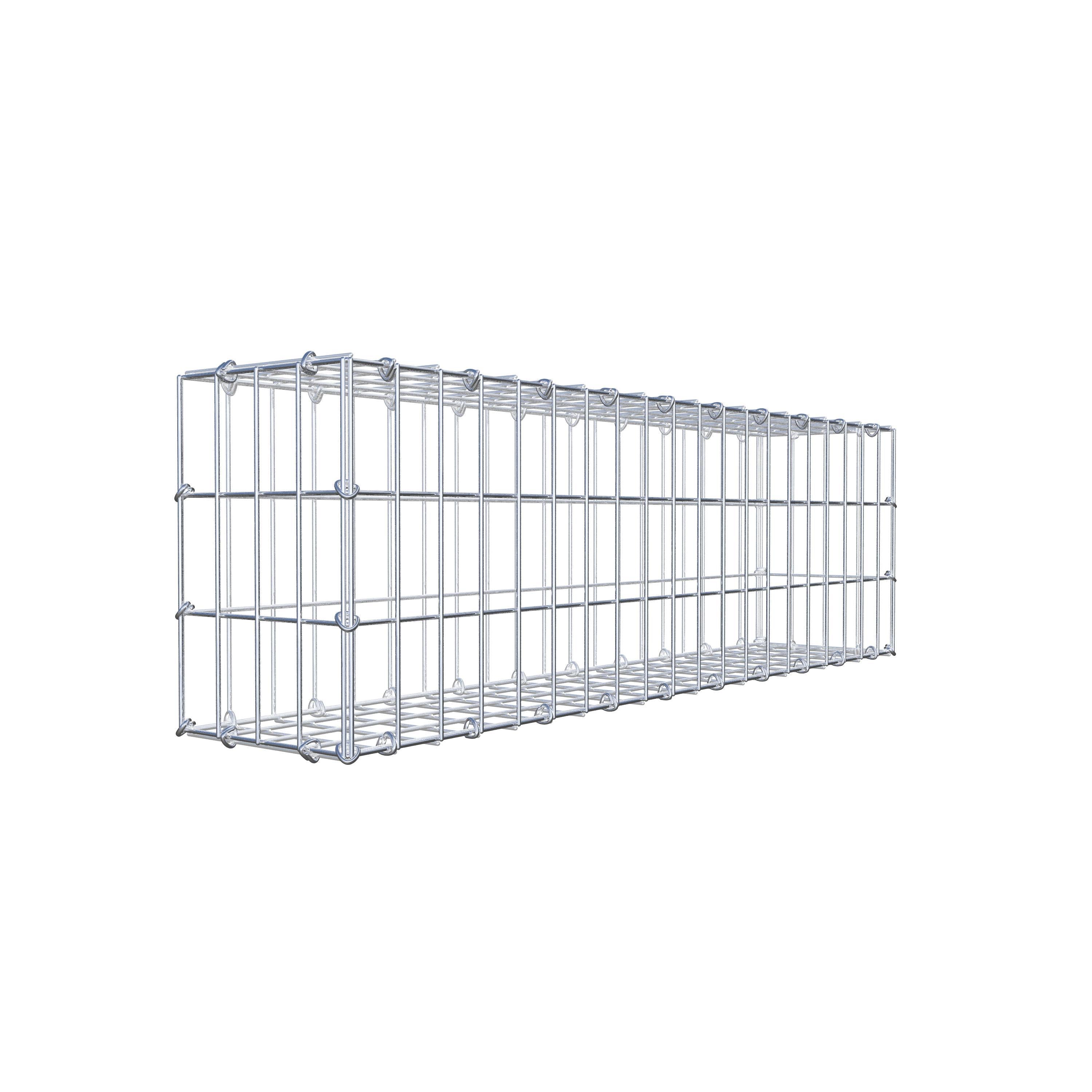 Schanskorf 100 cm x 30 cm x 20 cm (L x H x D), maaswijdte 5 cm x 10 cm, C-ring