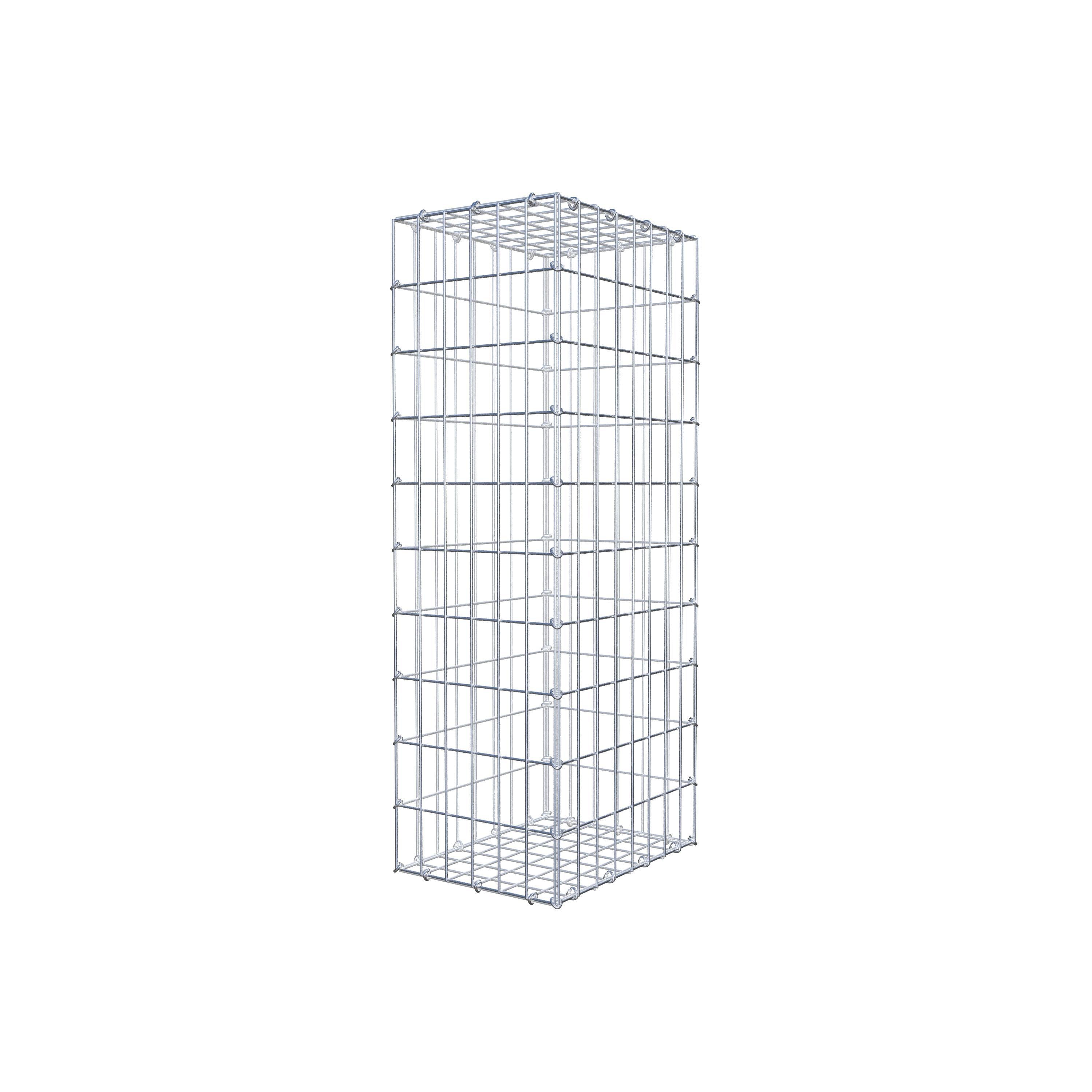 Gabion 100 cm x 40 cm x 30 cm (L x H x P), mailles 5 cm x 10 cm, anneau en C