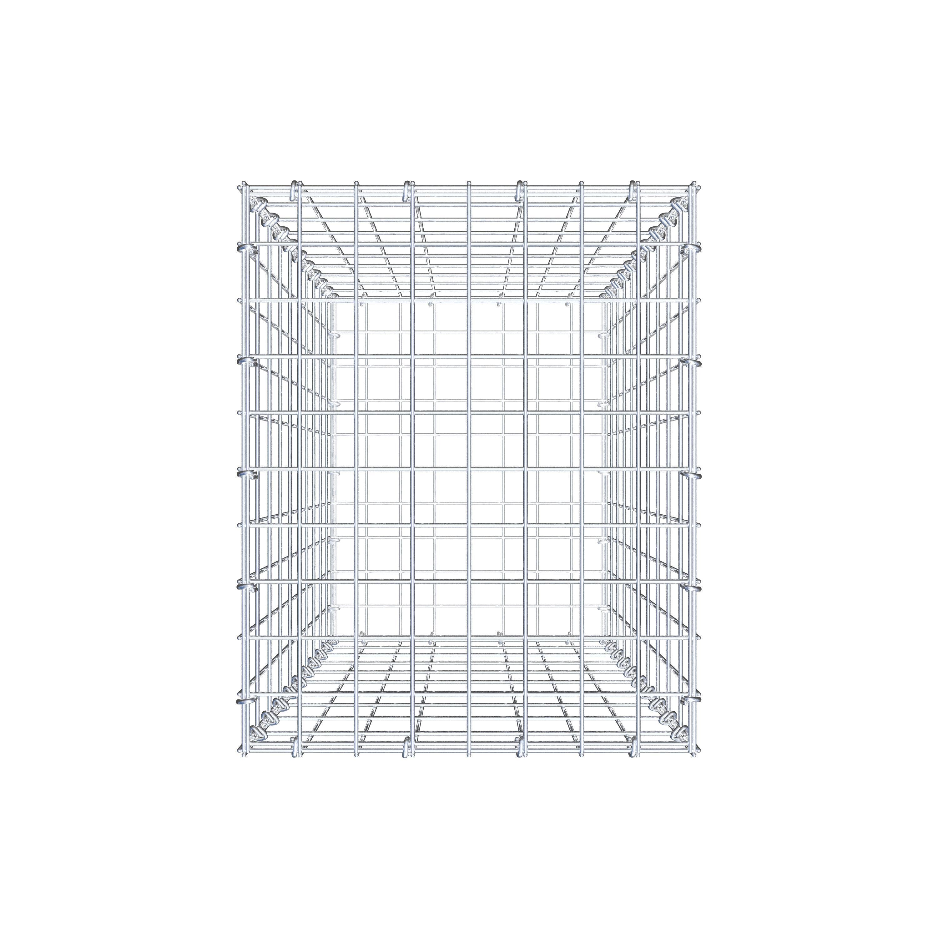 Gabion 100 cm x 40 cm x 50 cm (L x H x D), mesh size 5 cm x 10 cm, C-ring