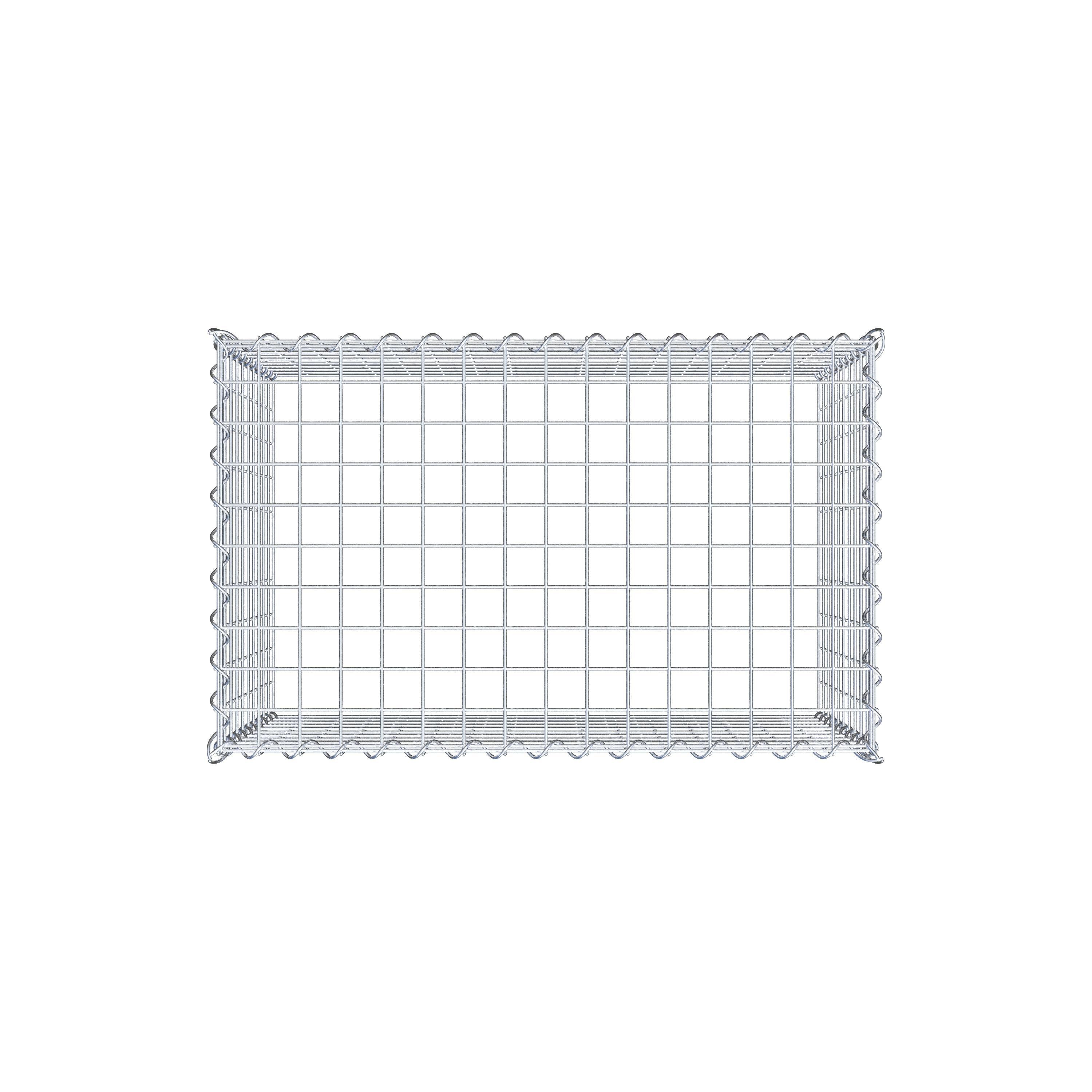 Gabion rapporté type 3 80 cm x 50 cm x 50 cm (L x H x P), mailles 5 cm x 5 cm, spirale