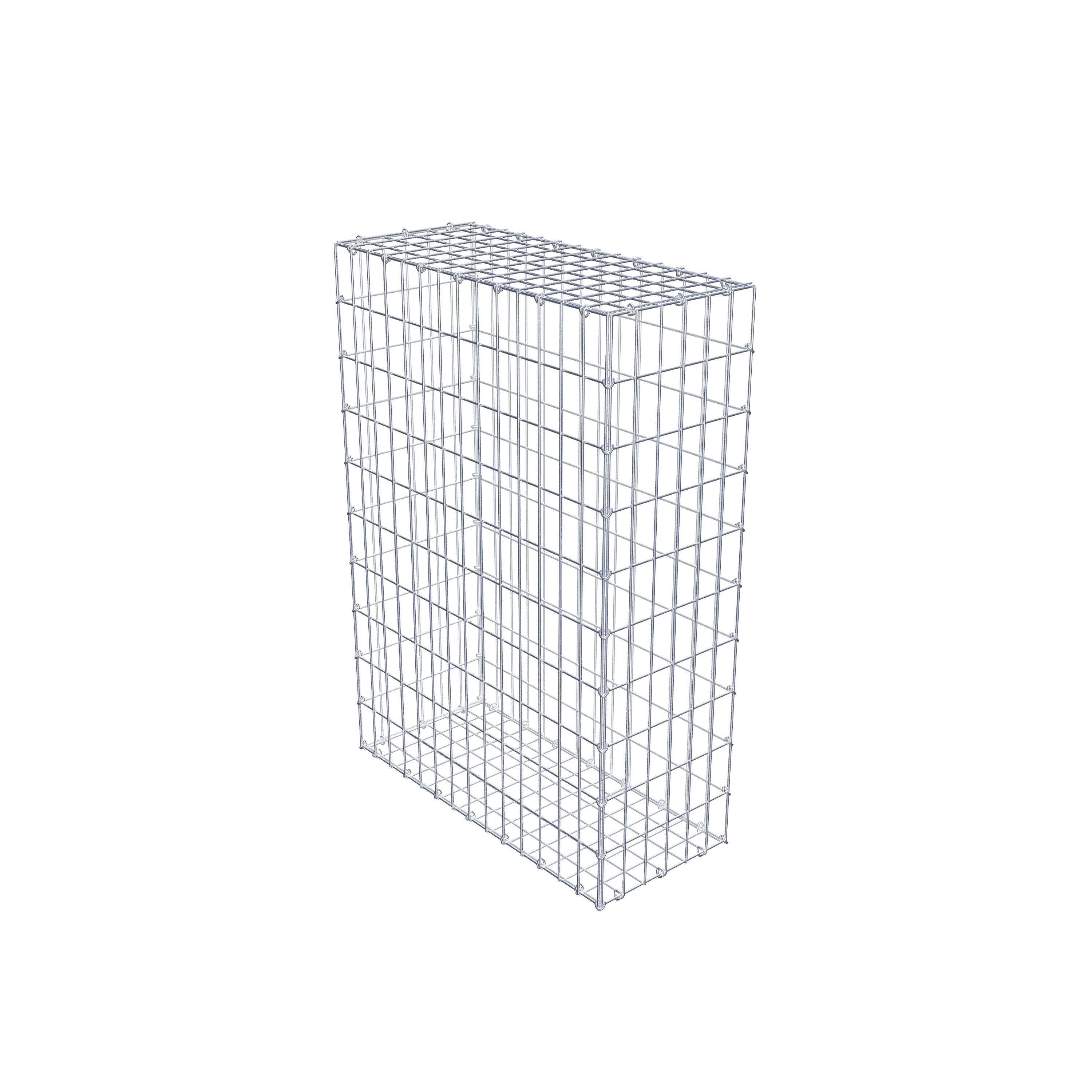 Gavión 100 cm x 70 cm x 30 cm (L x A x P), luz de malla 5 cm x 10 cm, anillo en C