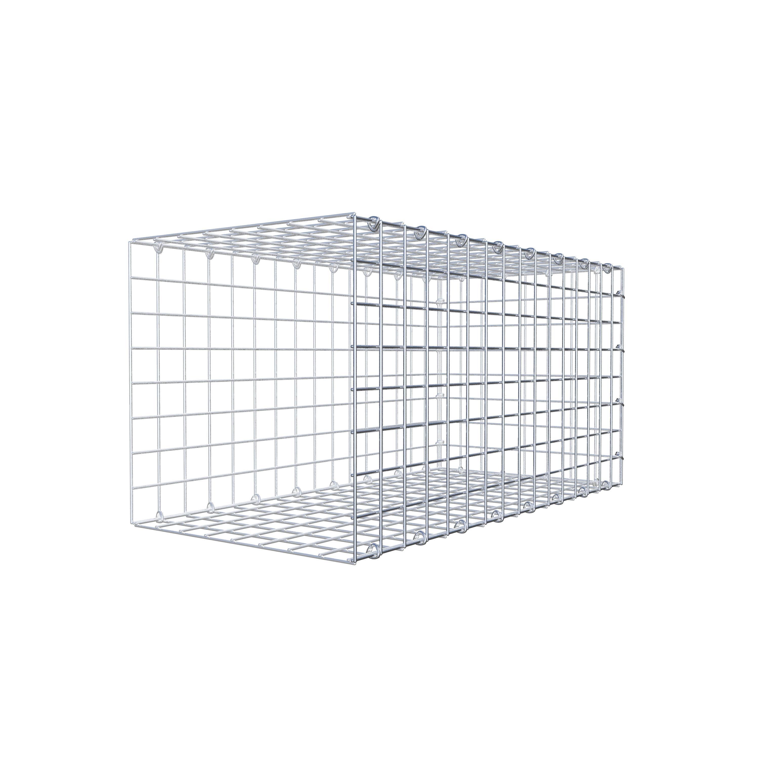 Opzetpaal type 2 80 cm x 40 cm x 40 cm (L x H x D), maaswijdte 5 cm x 5 cm, C-ring