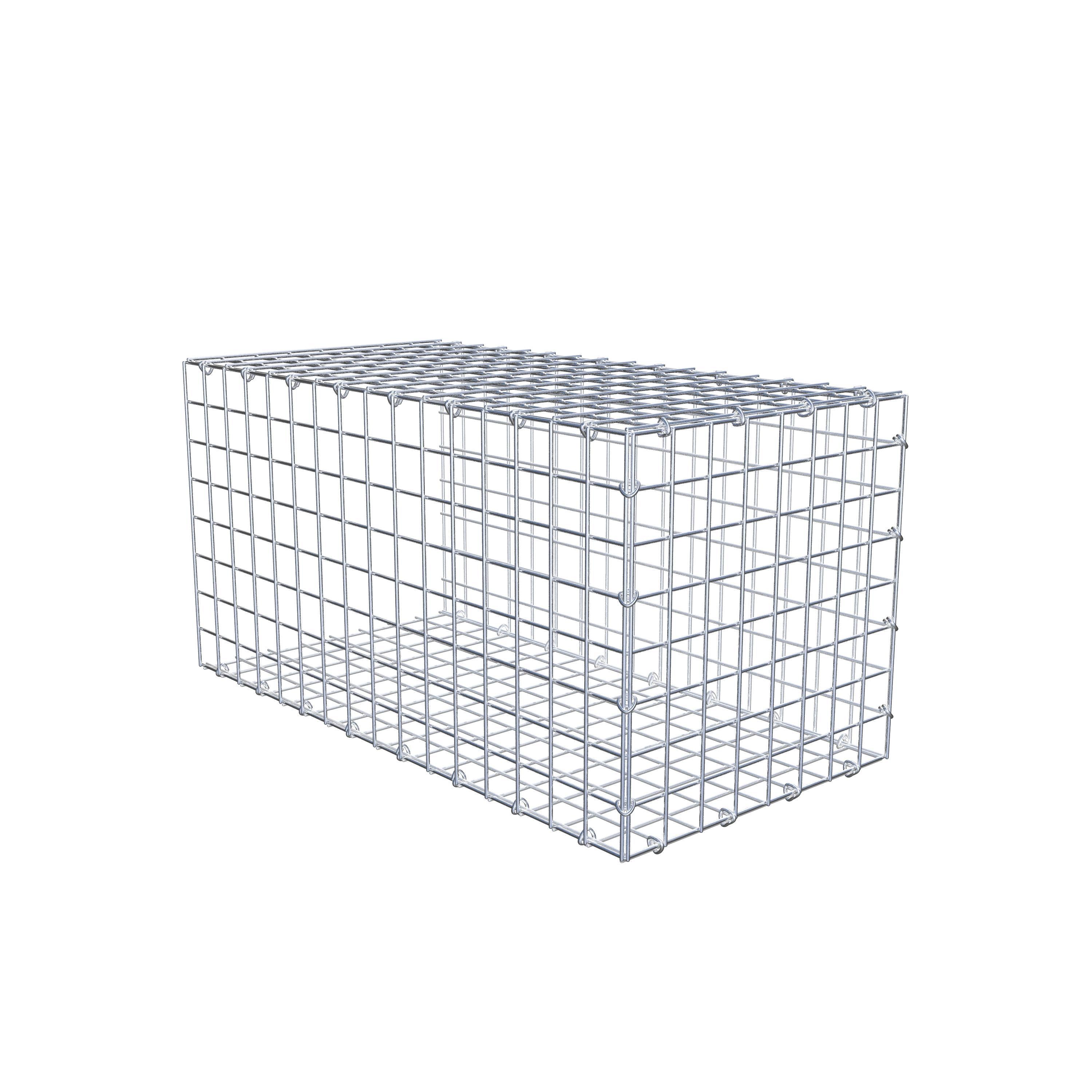 Opzetpaal type 2 80 cm x 40 cm x 40 cm (L x H x D), maaswijdte 5 cm x 5 cm, C-ring