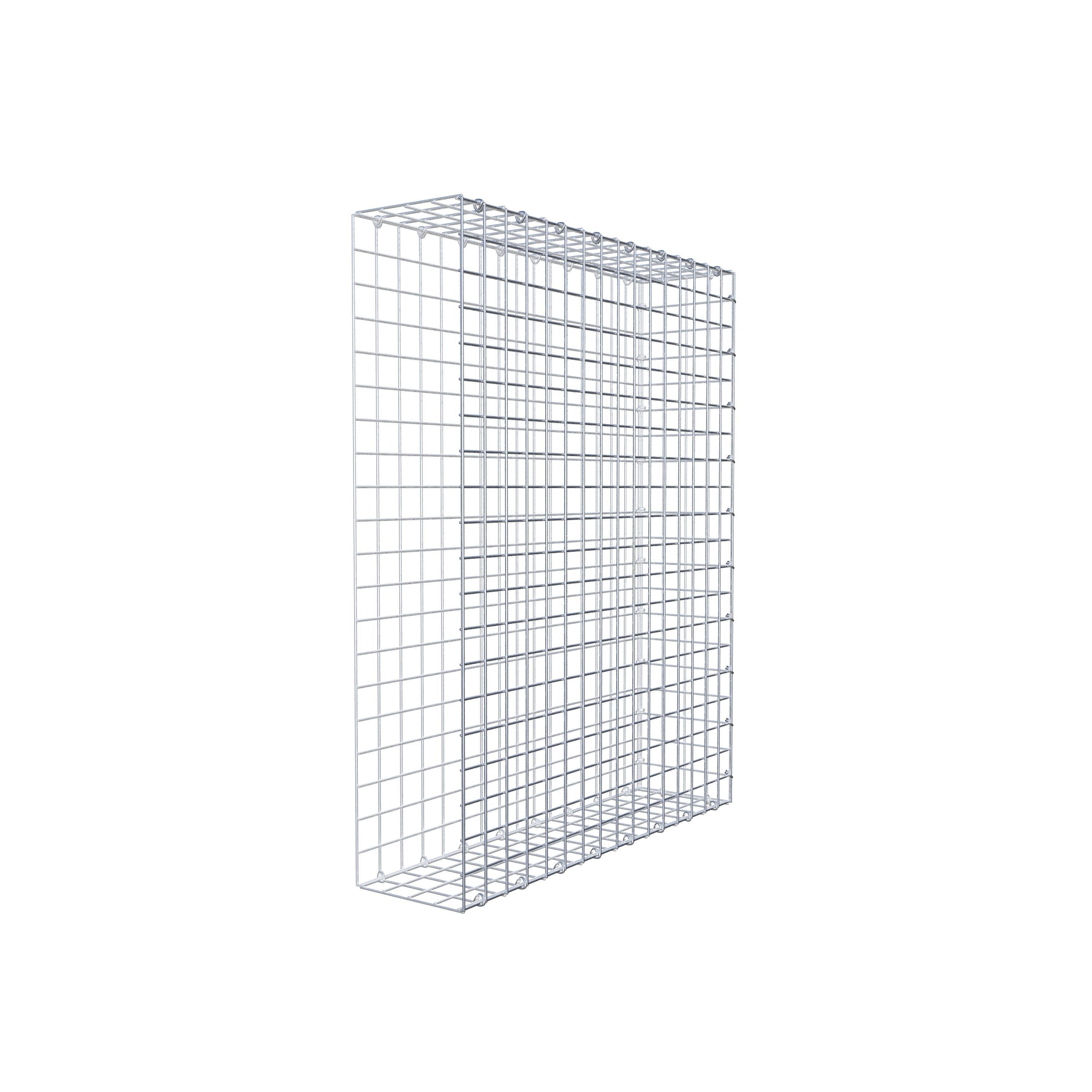 Anbaugabione Typ 2 100 cm x 80 cm x 20 cm (L x H x T), Maschenweite 5 cm x 5 cm, C-Ring