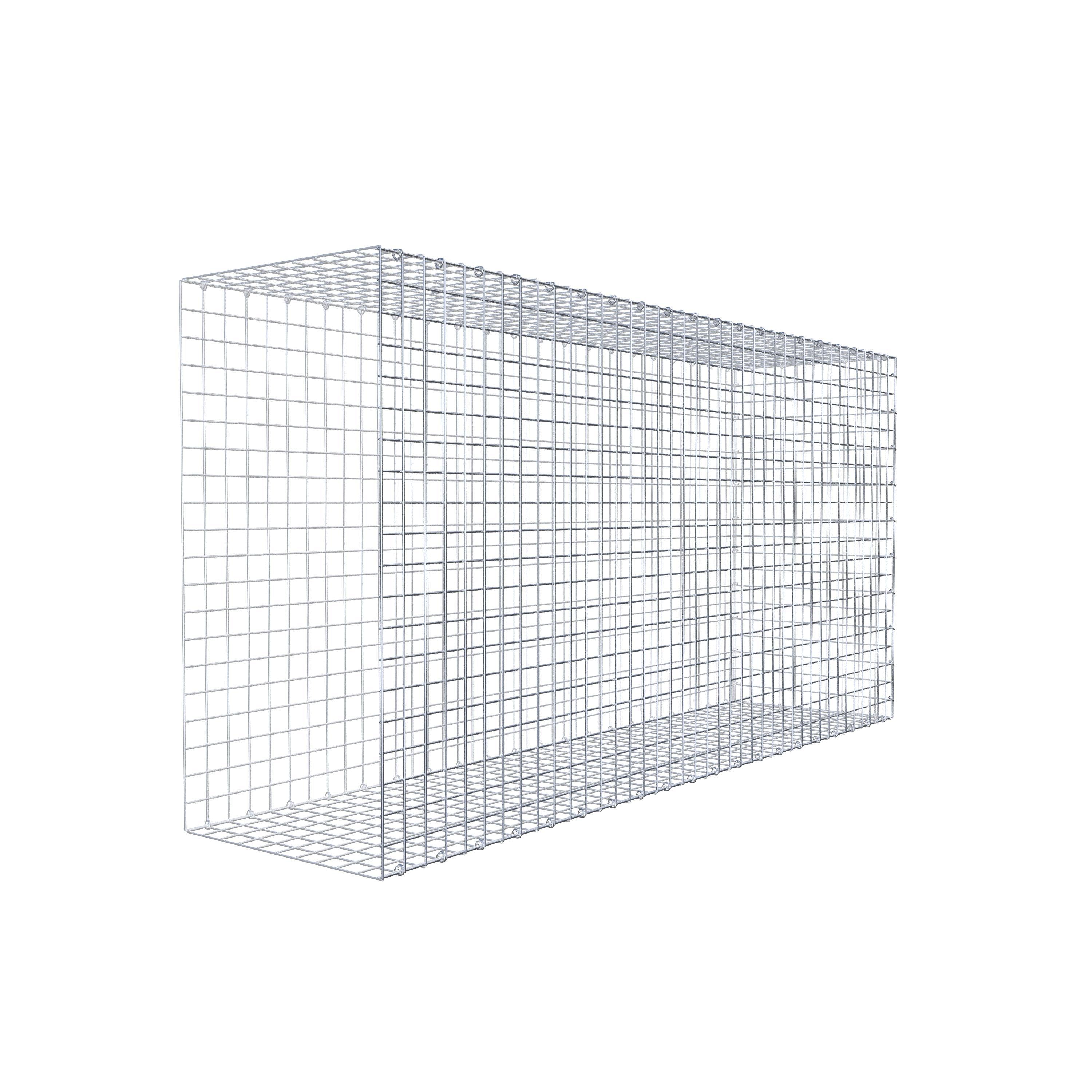 Gavión acoplable tipo 2 200 cm x 100 cm x 50 cm (L x A x P), malla 5 cm x 5 cm, anillo en C
