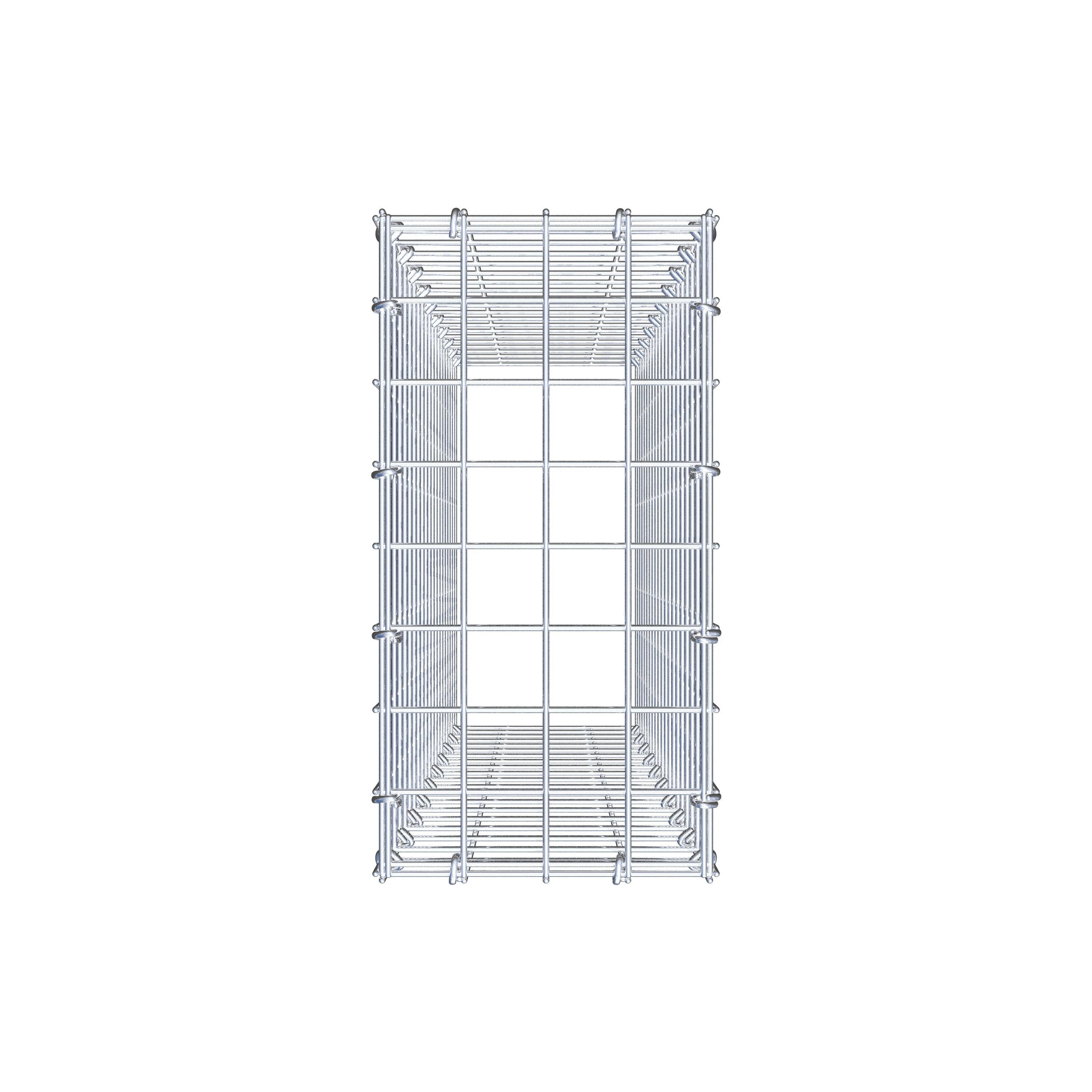 Anbaugabione Typ 3 100 cm x 20 cm x 40 cm (L x H x T), Maschenweite 5 cm x 5 cm, C-Ring