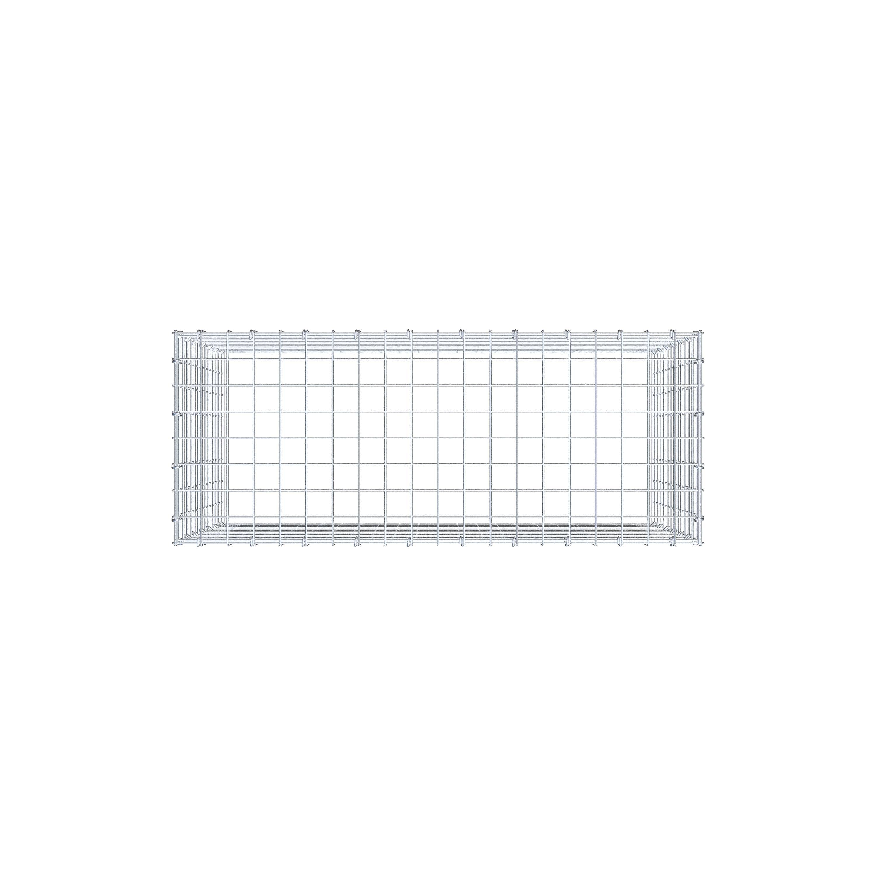 Anbaugabione Typ 3 100 cm x 70 cm x 40 cm (L x H x T), Maschenweite 5 cm x 5 cm, C-Ring