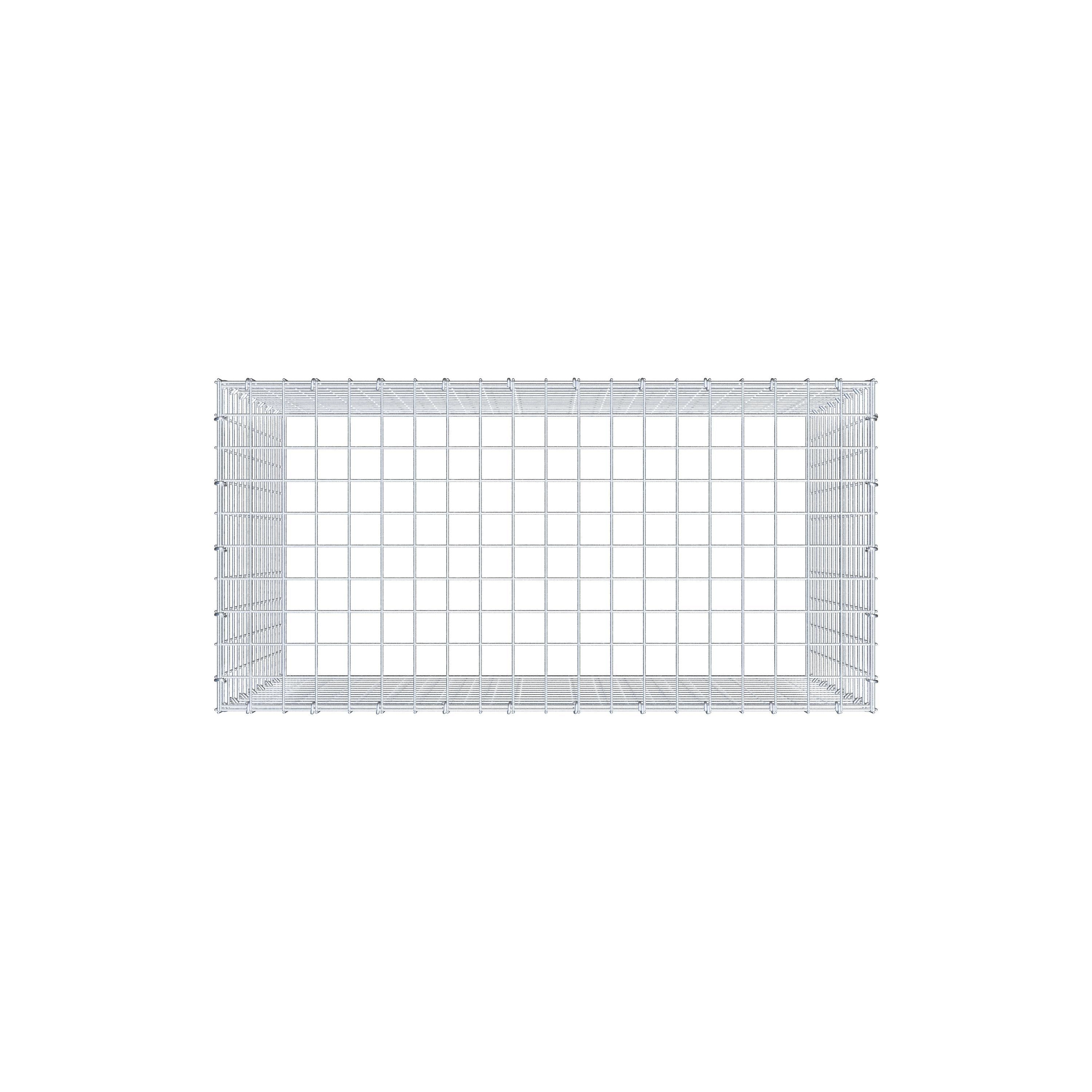Anbaugabione Typ 3 100 cm x 80 cm x 50 cm (L x H x T), Maschenweite 5 cm x 5 cm, C-Ring