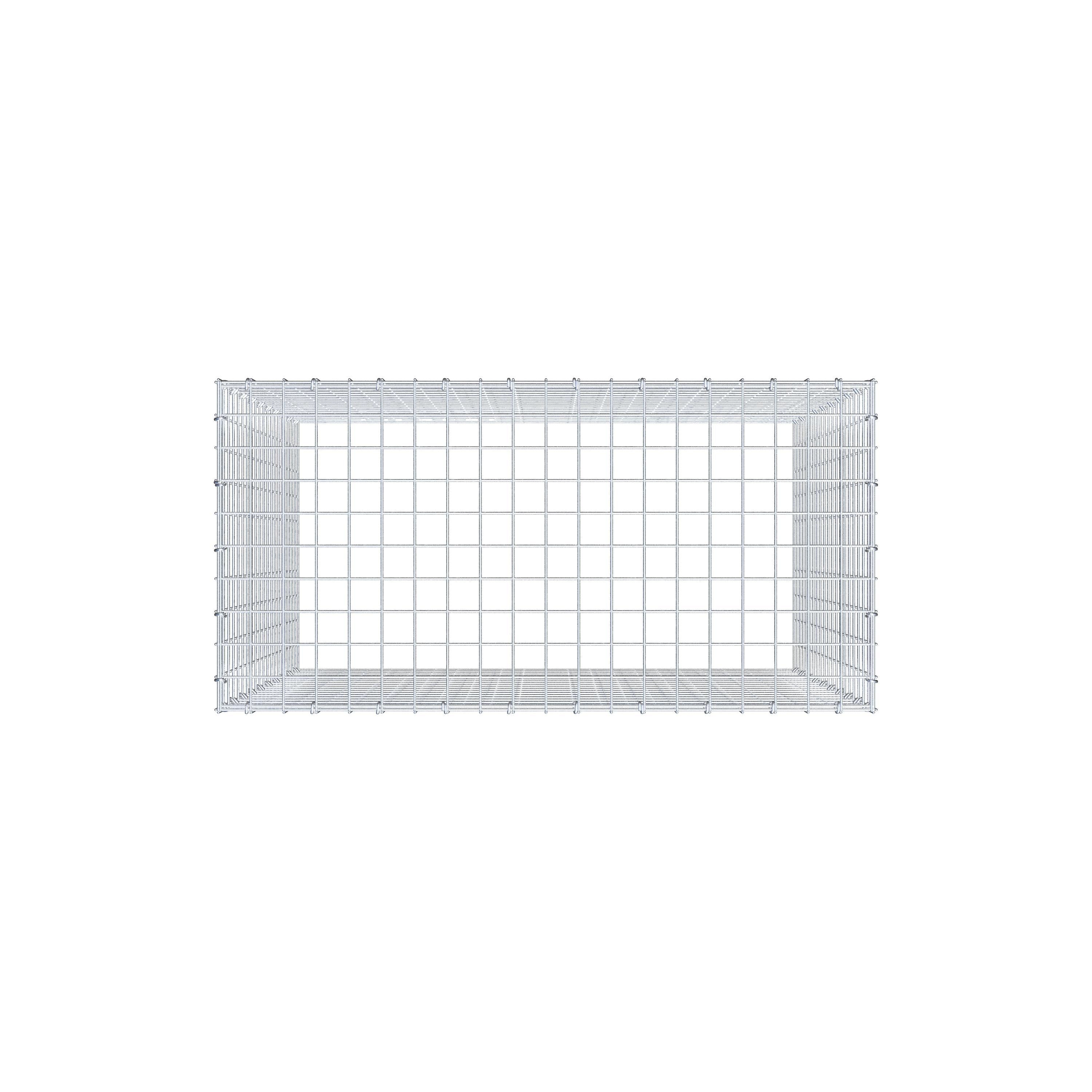Anbaugabione Typ 3 100 cm x 100 cm x 50 cm (L x H x T), Maschenweite 5 cm x 5 cm, C-Ring