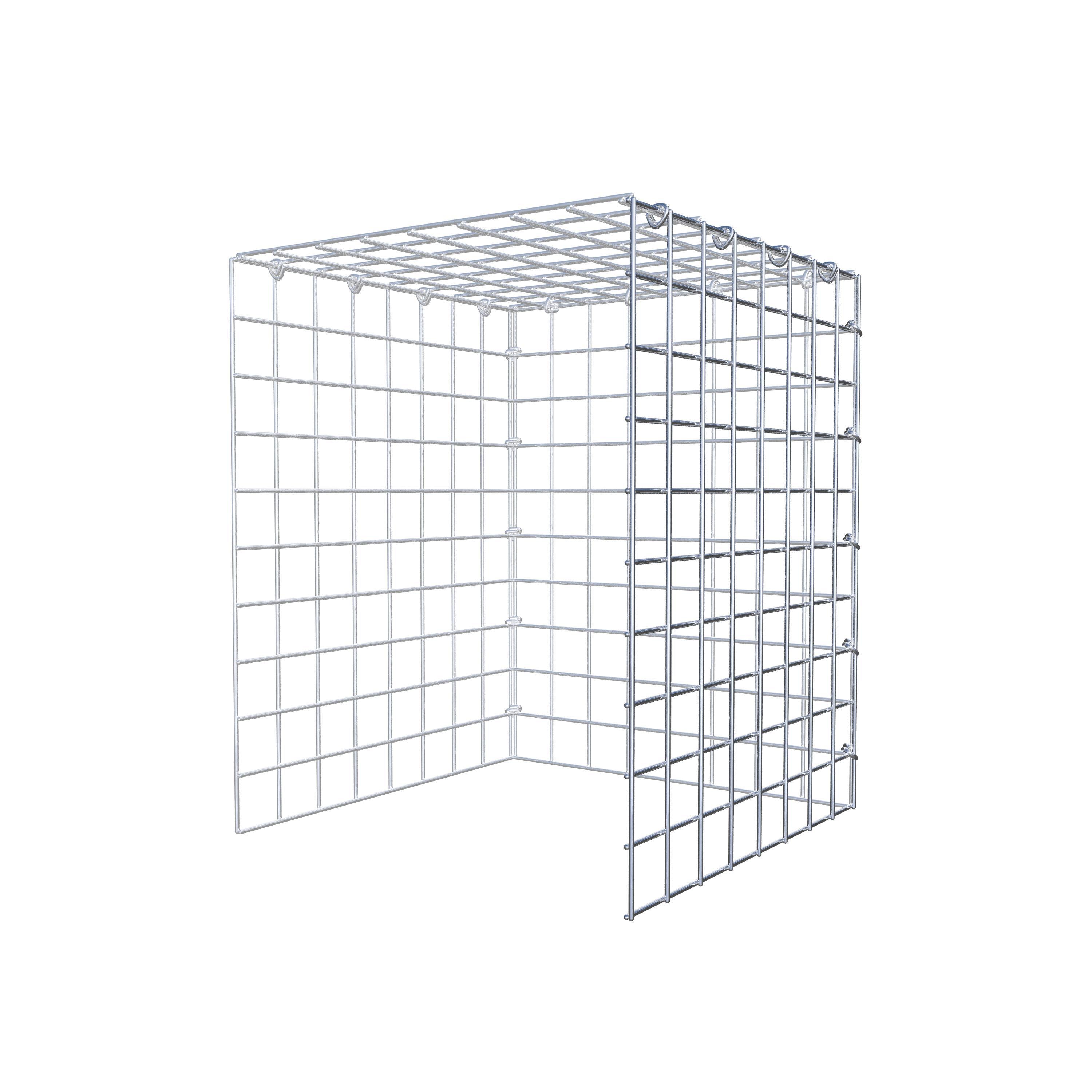 Fourche rapportée type 4 50 cm x 40 cm x 40 cm (L x H x P), mailles 5 cm x 5 cm, anneau C