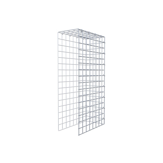 Monteret gabion type 4 80 cm x 40 cm x 20 cm (L x H x D), maskestørrelse 5 cm x 5 cm, C-ring