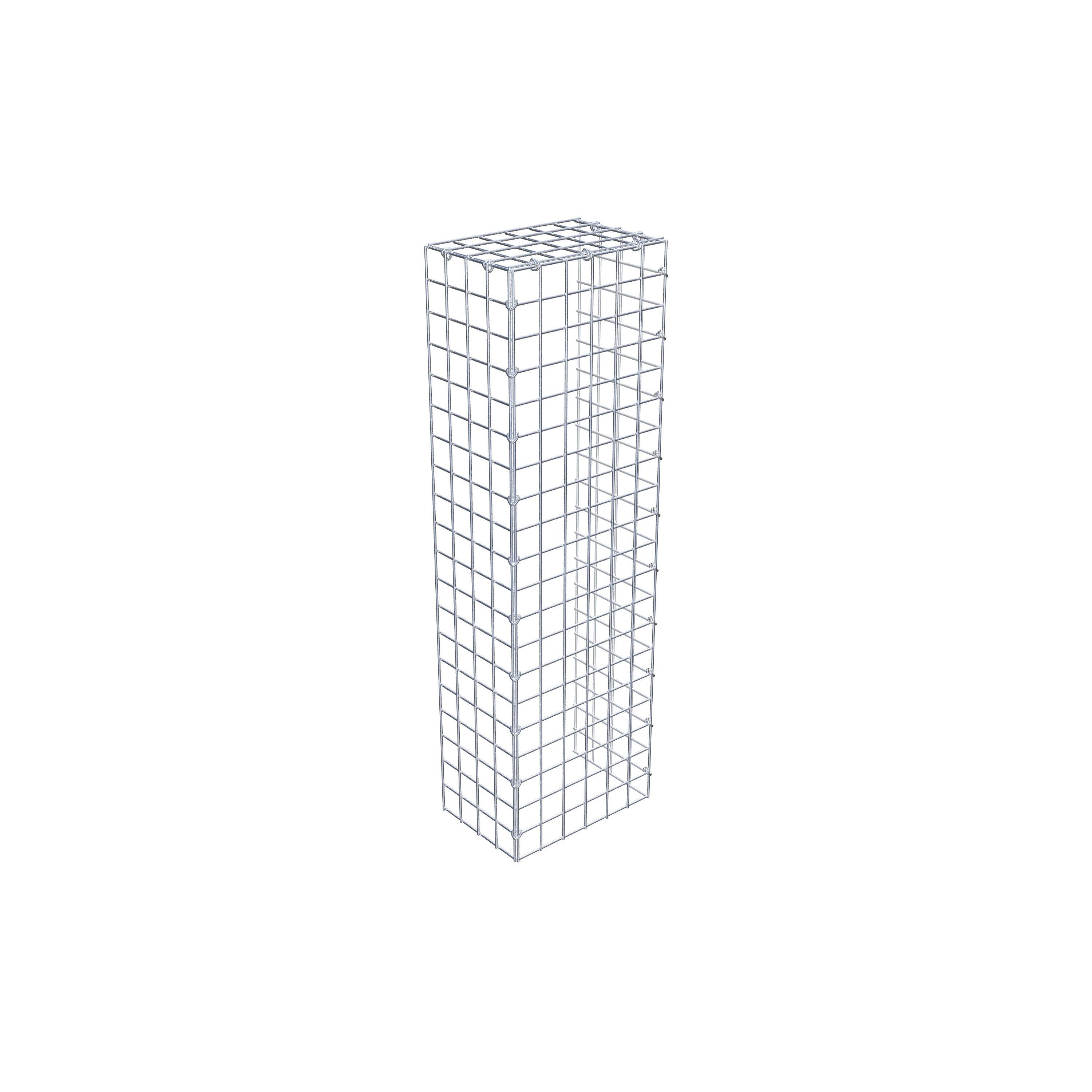 Bevestigbare schanskorf type 4 100 cm x 20 cm x 30 cm (L x H x D), maaswijdte 5 cm x 5 cm, C-ring