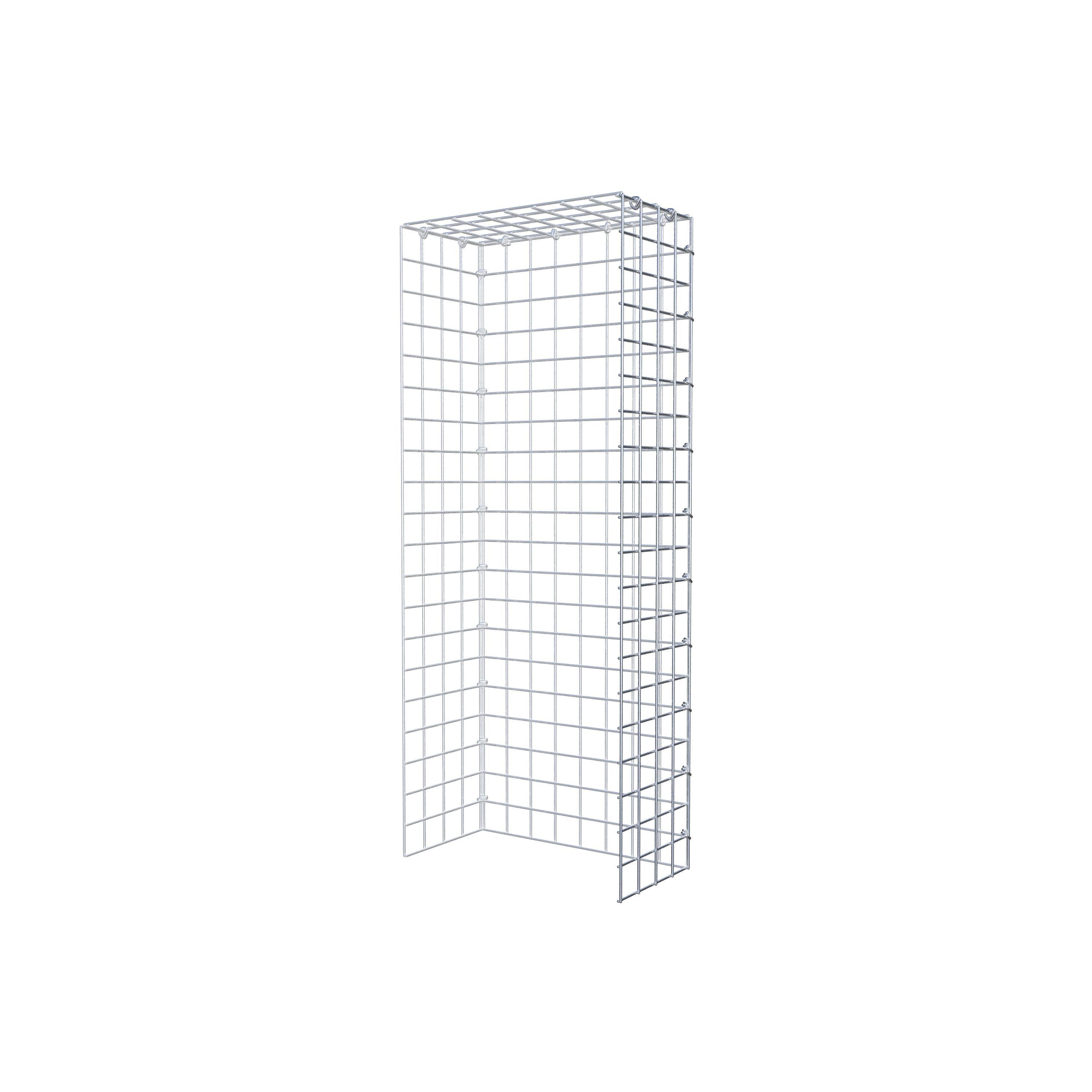Fourche rapportée type 4 100 cm x 20 cm x 40 cm (L x H x P), mailles 5 cm x 5 cm, anneau C