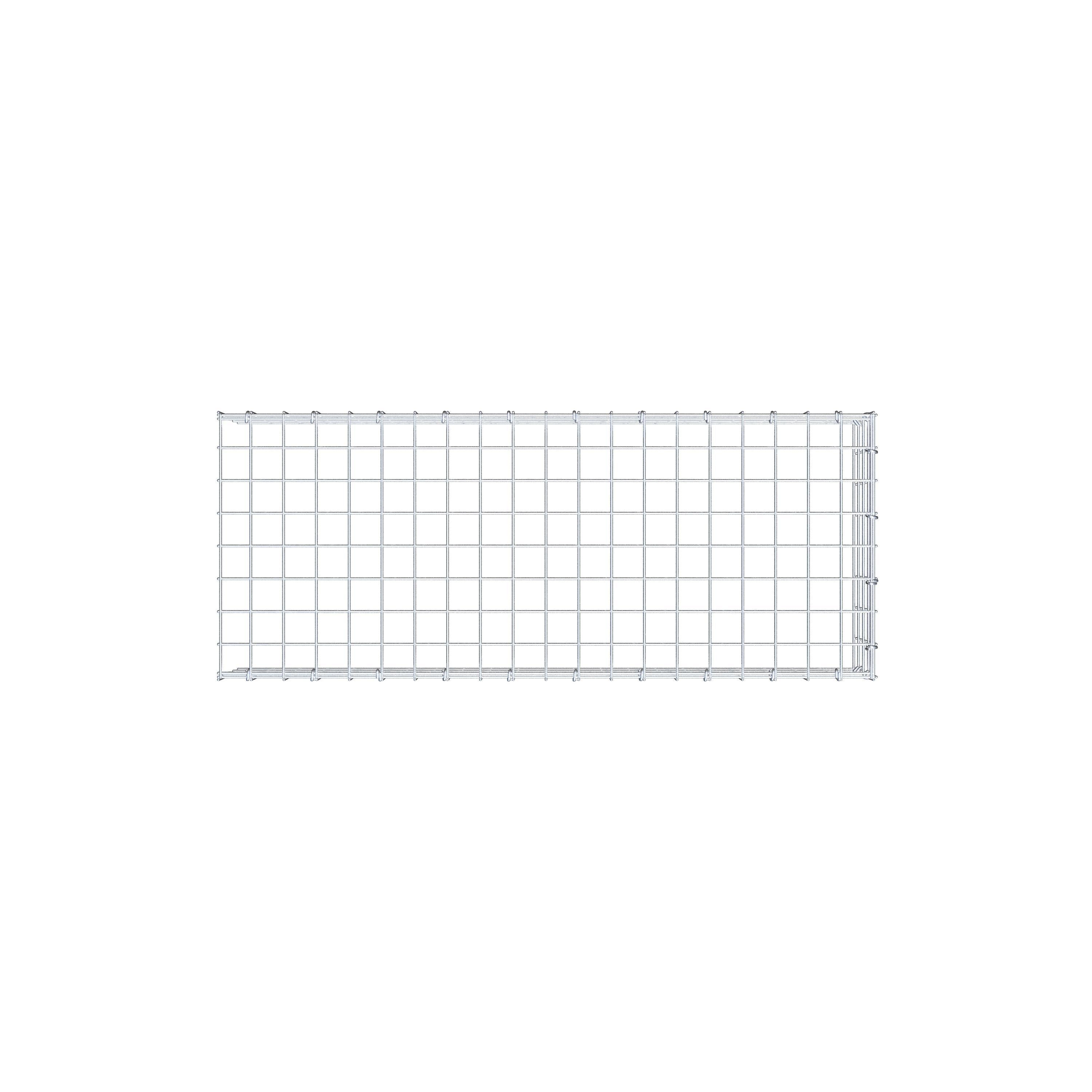 Anbaugabione Typ 4 100 cm x 20 cm x 40 cm (L x H x T), Maschenweite 5 cm x 5 cm, C-Ring