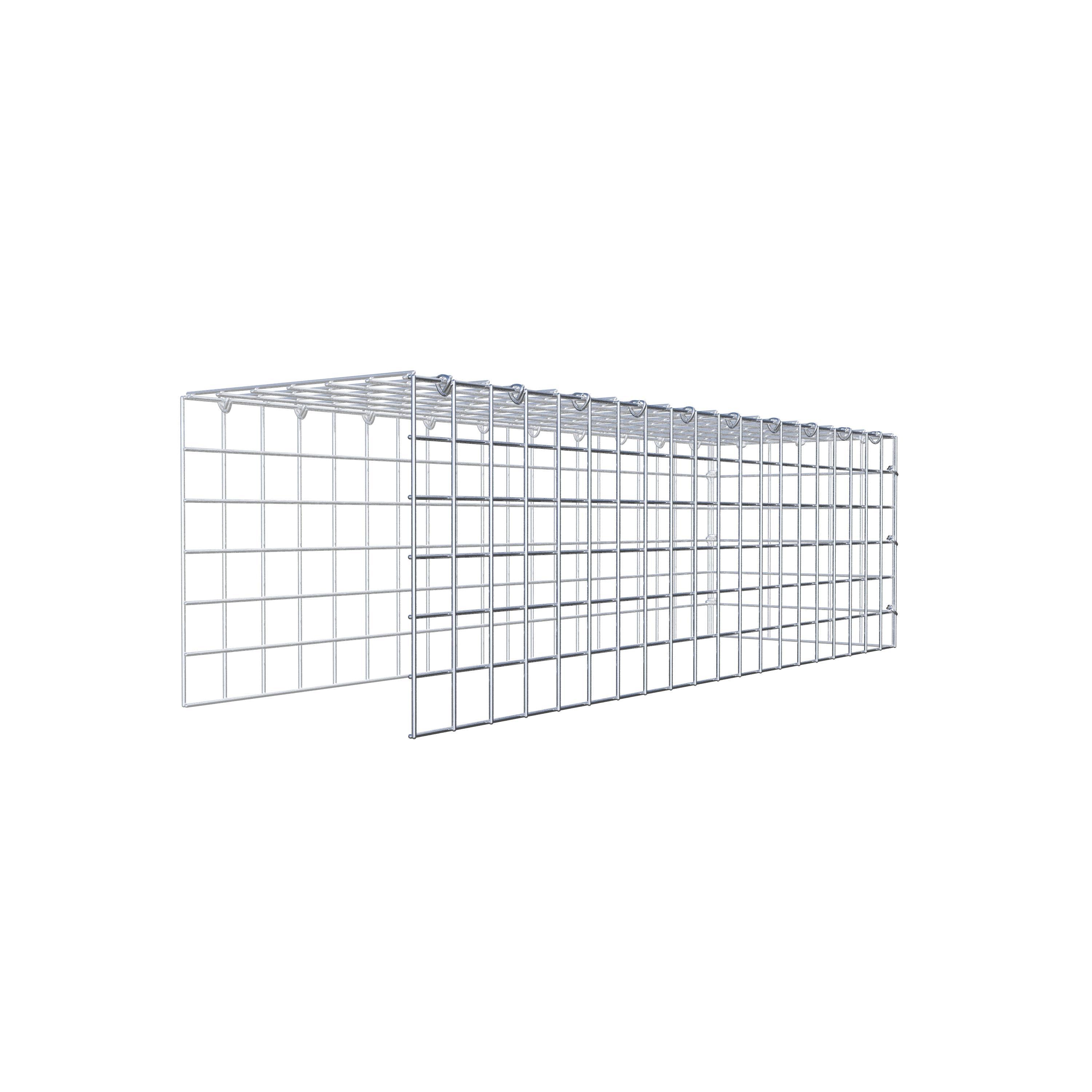 Add-on schanskorf type 4 100 cm x 30 cm x 30 cm (L x H x D), maaswijdte 5 cm x 5 cm, C-ring