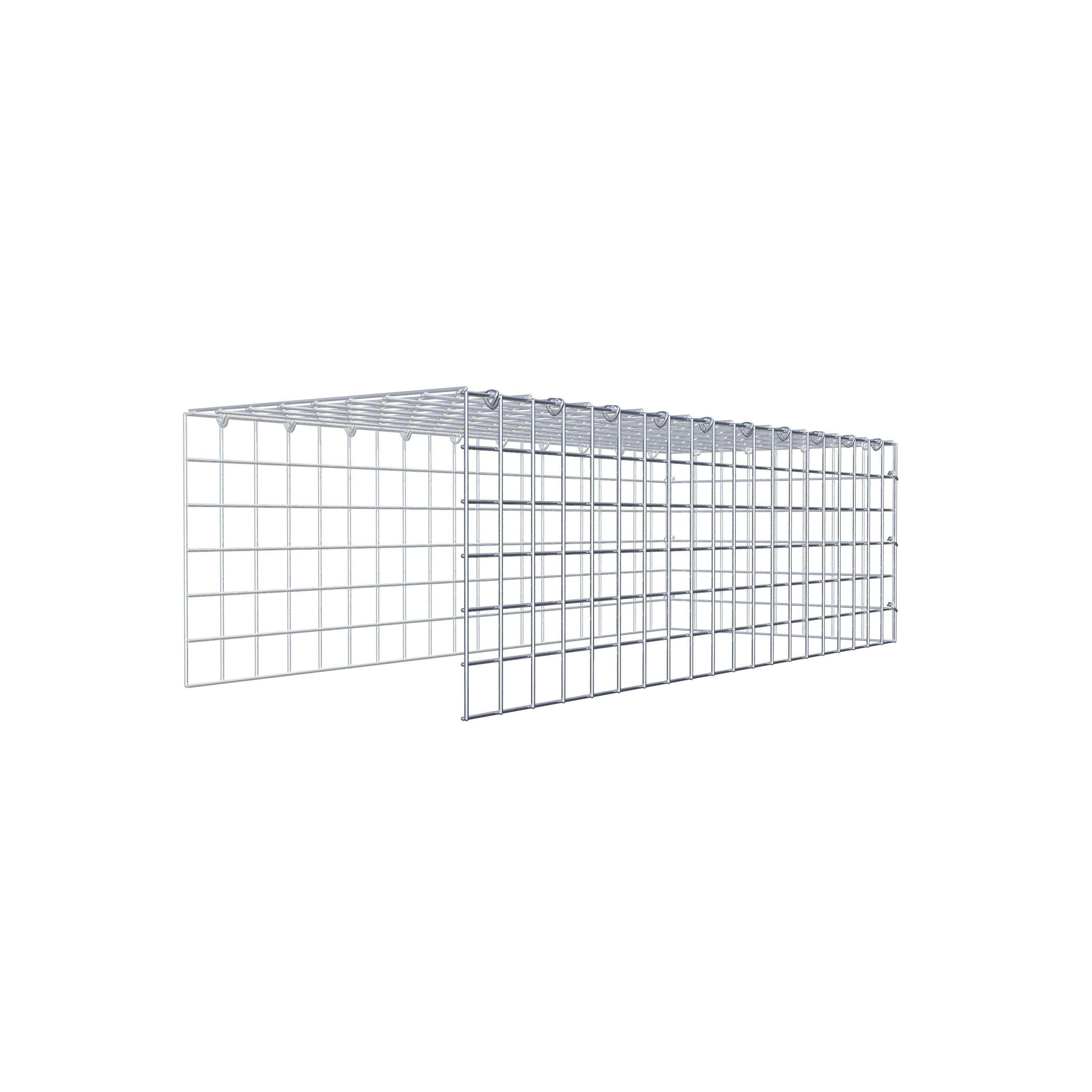Fourche rapportée type 4 100 cm x 30 cm x 40 cm (L x H x P), mailles 5 cm x 5 cm, anneau C