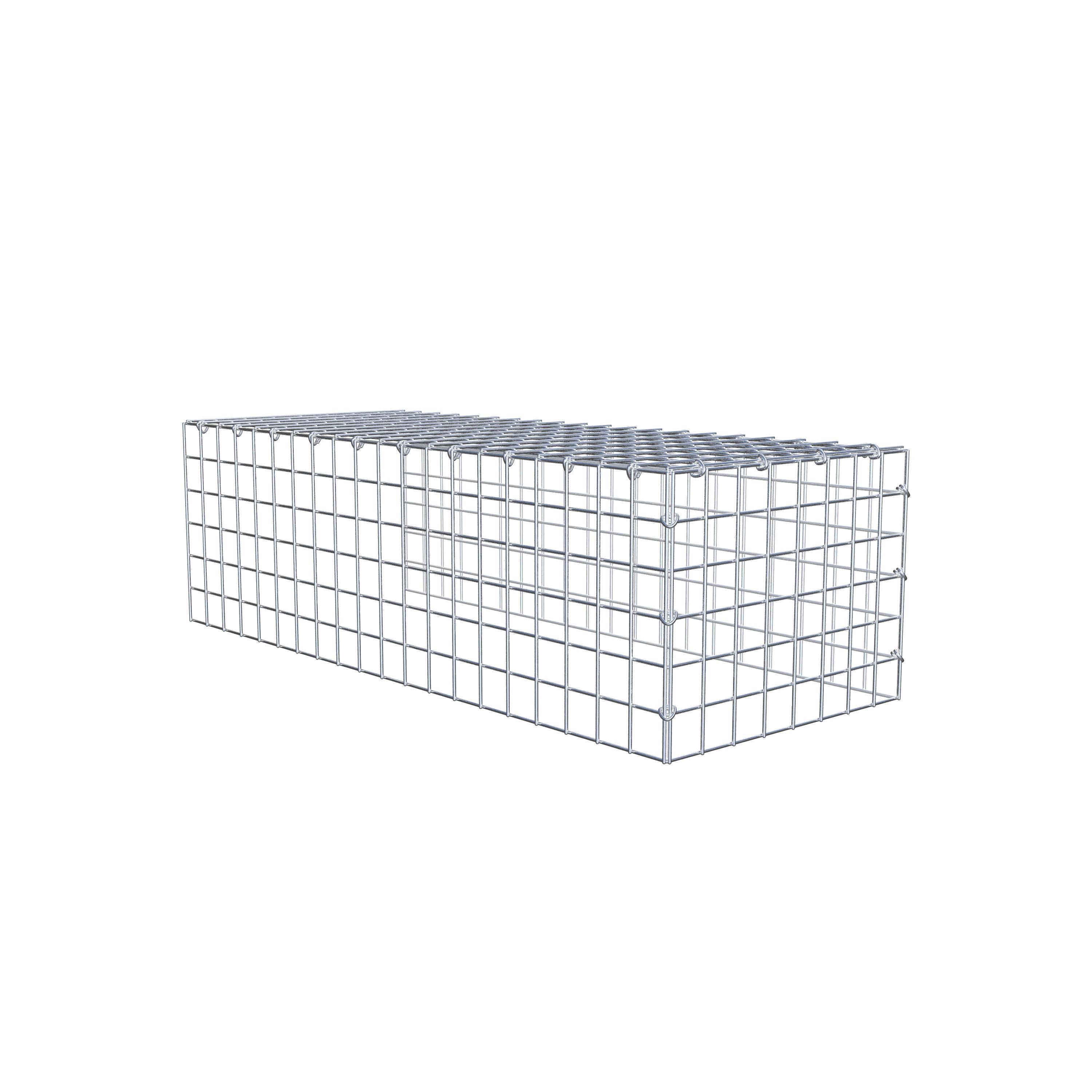 Fourche rapportée type 4 100 cm x 30 cm x 40 cm (L x H x P), mailles 5 cm x 5 cm, anneau C