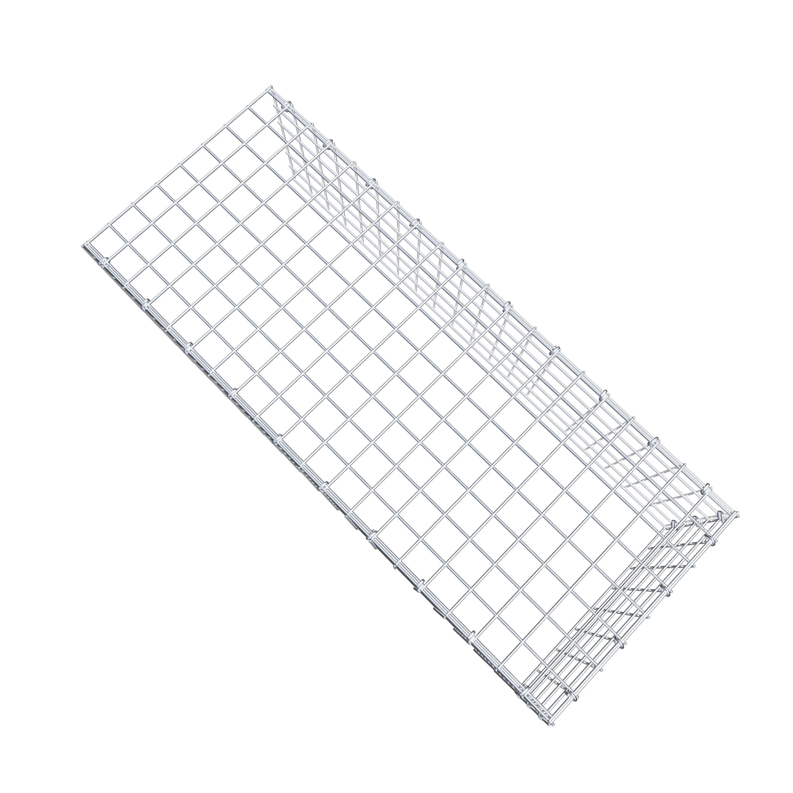 Fourche rapportée type 4 100 cm x 30 cm x 40 cm (L x H x P), mailles 5 cm x 5 cm, anneau C