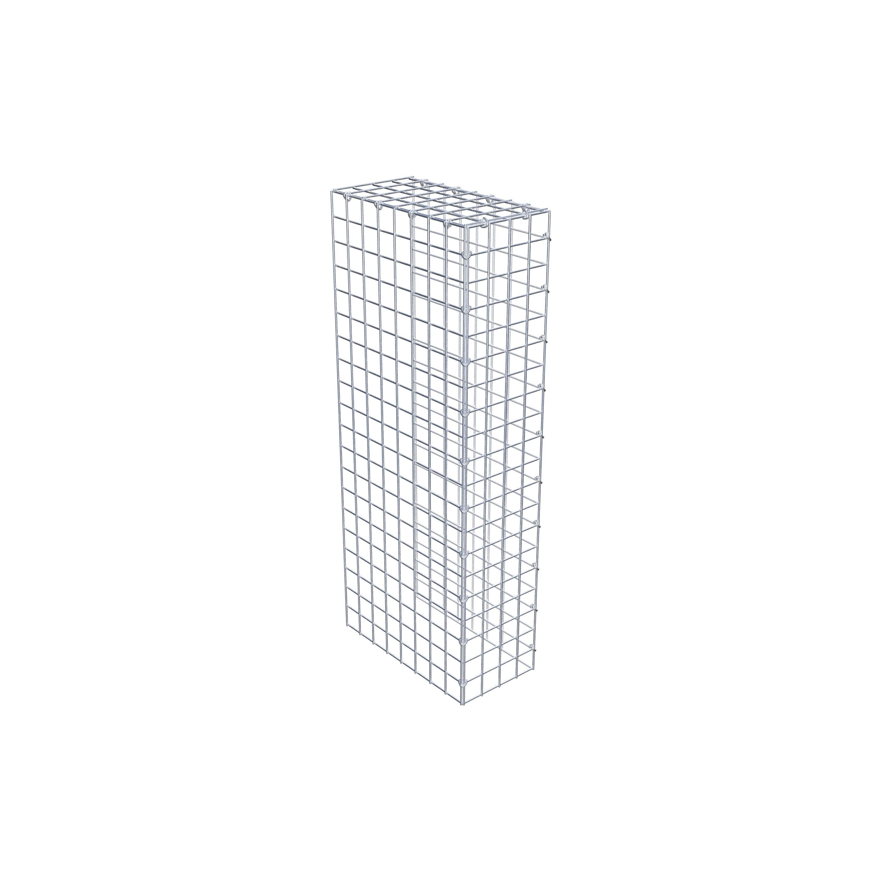 Type 4 oplegkorf 100 cm x 40 cm x 20 cm (L x H x D), maaswijdte 5 cm x 5 cm, C-ring
