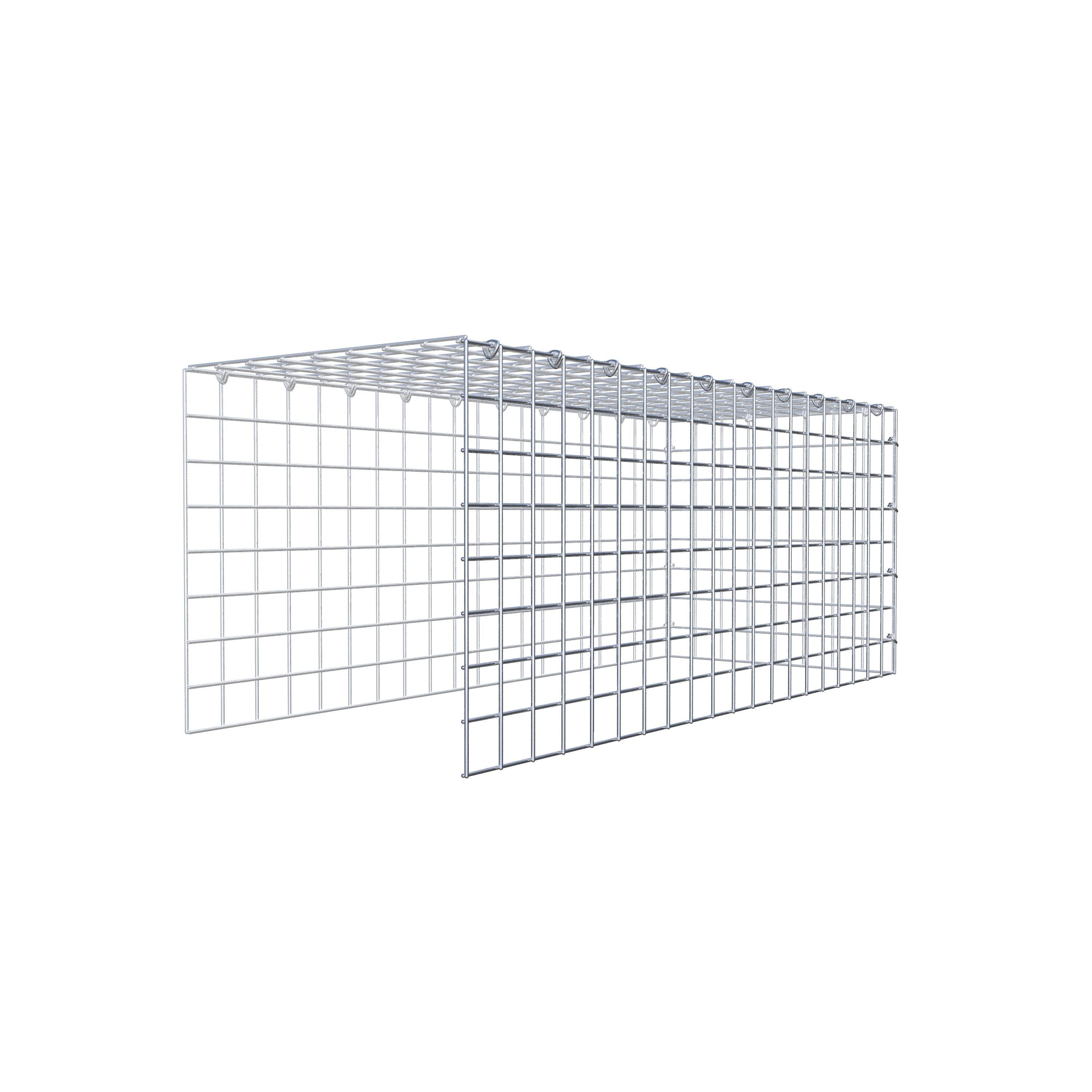 Extra gabion typ 4 100 cm x 40 cm x 40 cm (L x H x D), maskstorlek 5 cm x 5 cm, C-ring