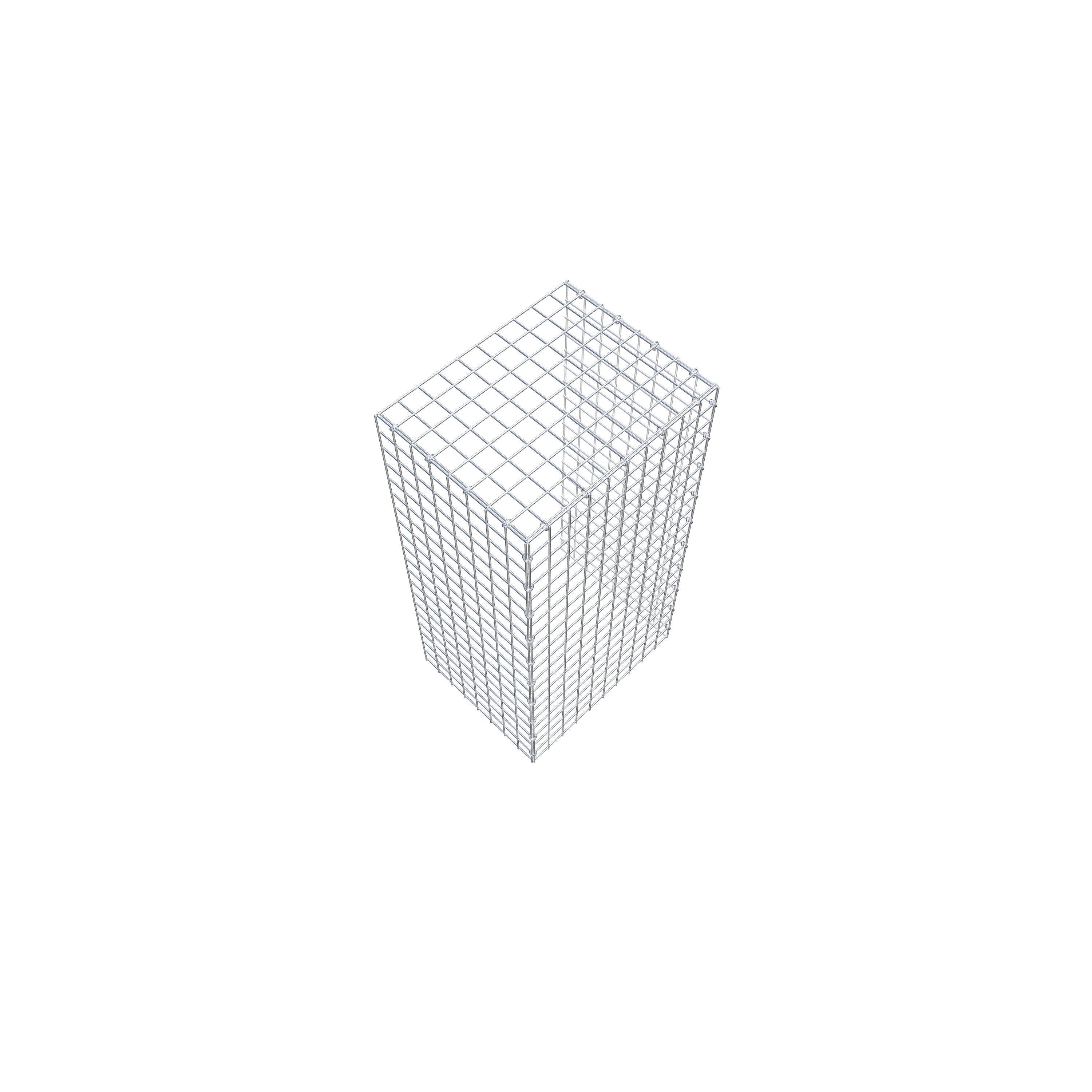 Add-on schanskorf type 4 100 cm x 40 cm x 50 cm (L x H x D), maaswijdte 5 cm x 5 cm, C-ring