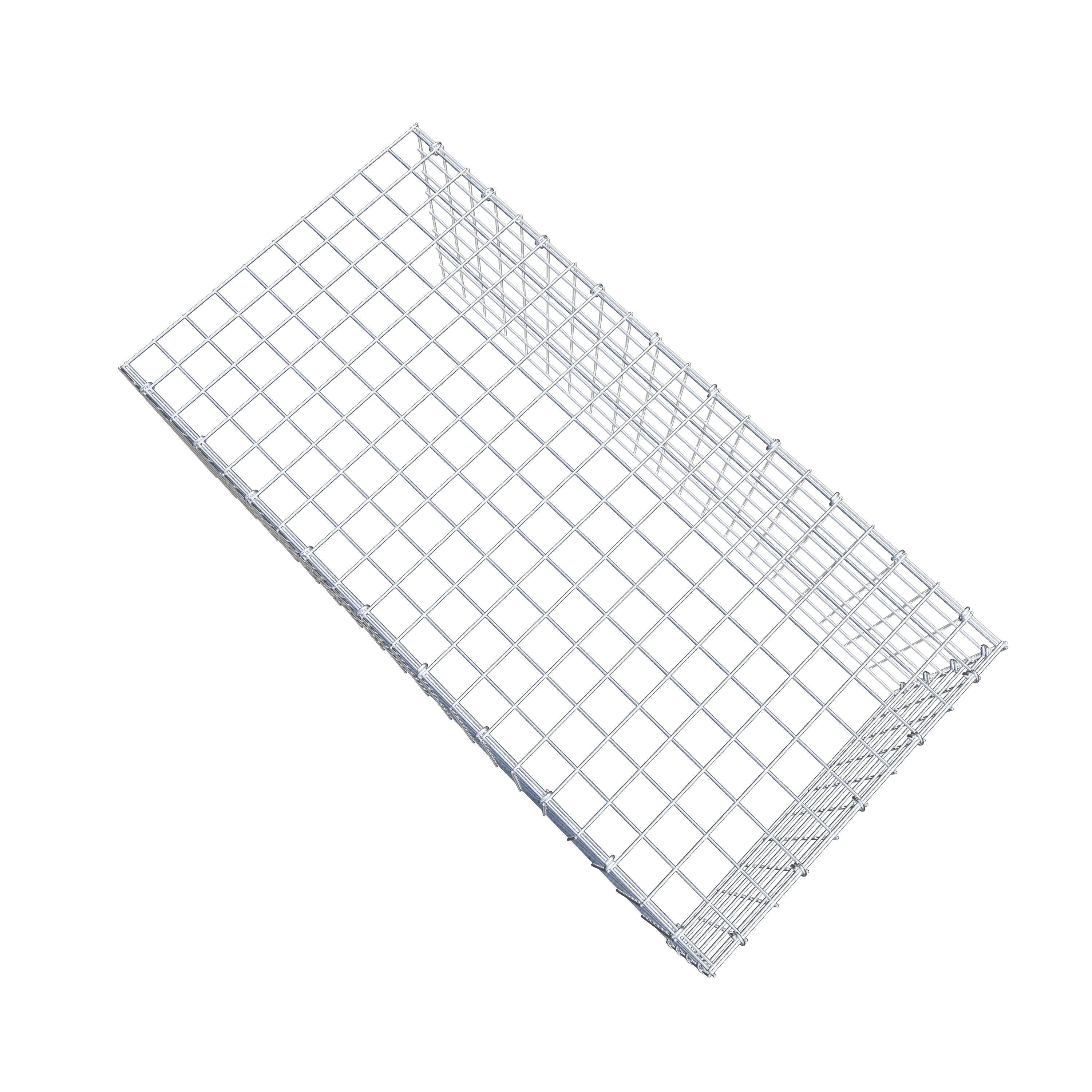 Add-on schanskorf type 4 100 cm x 40 cm x 50 cm (L x H x D), maaswijdte 5 cm x 5 cm, C-ring
