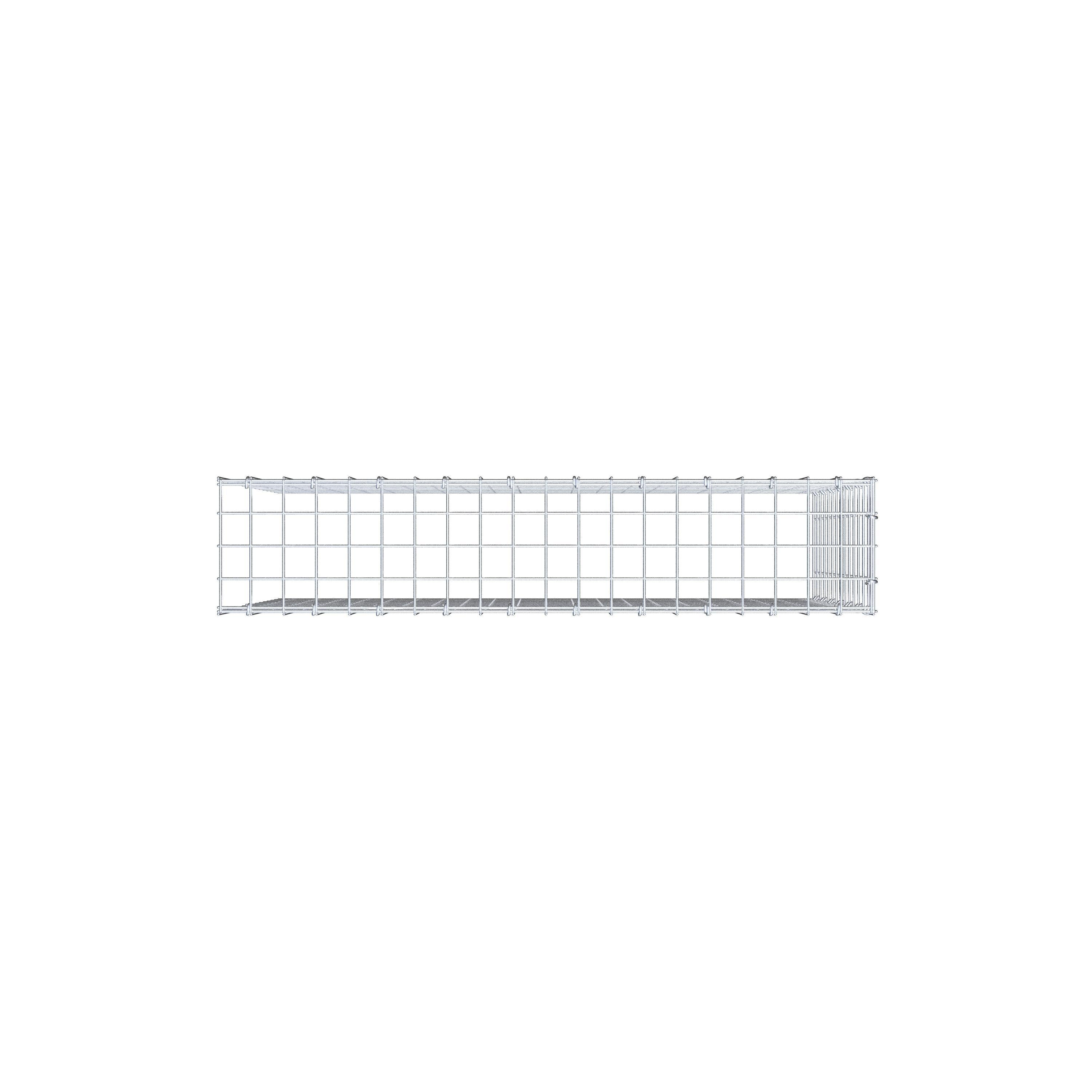 Fourche rapportée type 4 100 cm x 70 cm x 20 cm (L x H x P), mailles 5 cm x 5 cm, anneau C
