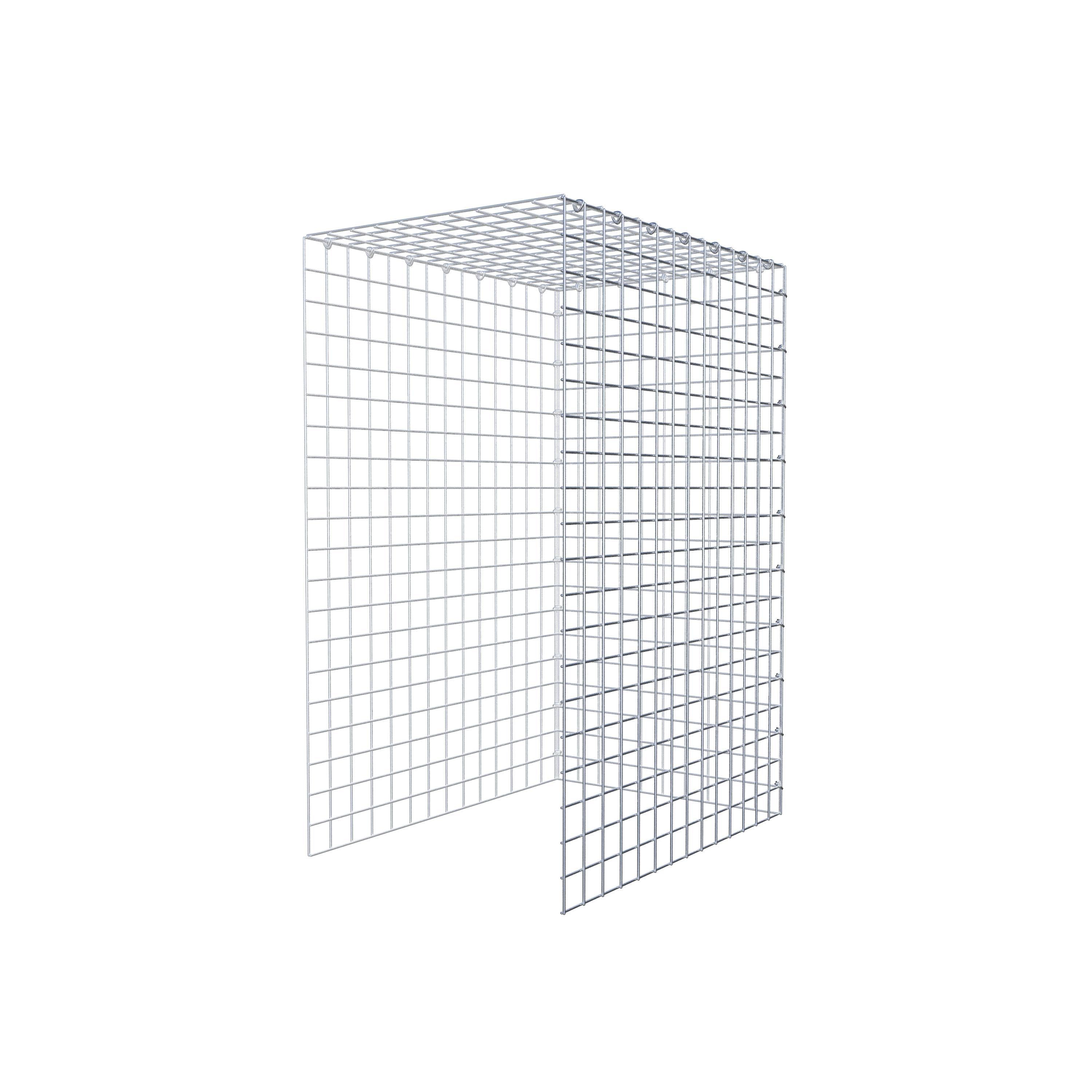 Opzetpaal type 4 100 cm x 70 cm x 50 cm (L x H x D), maaswijdte 5 cm x 5 cm, C-ring