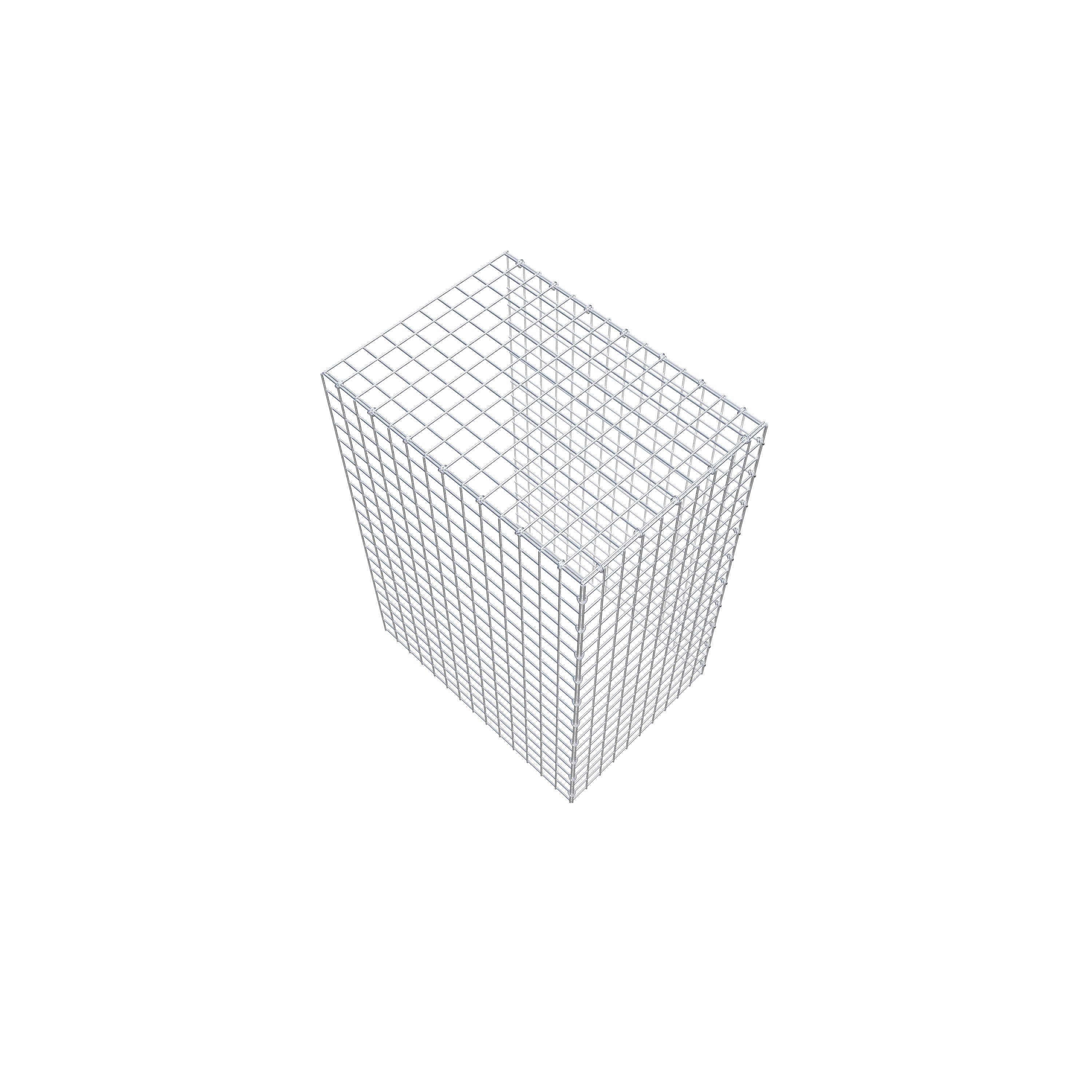 Opzetpaal type 4 100 cm x 70 cm x 50 cm (L x H x D), maaswijdte 5 cm x 5 cm, C-ring