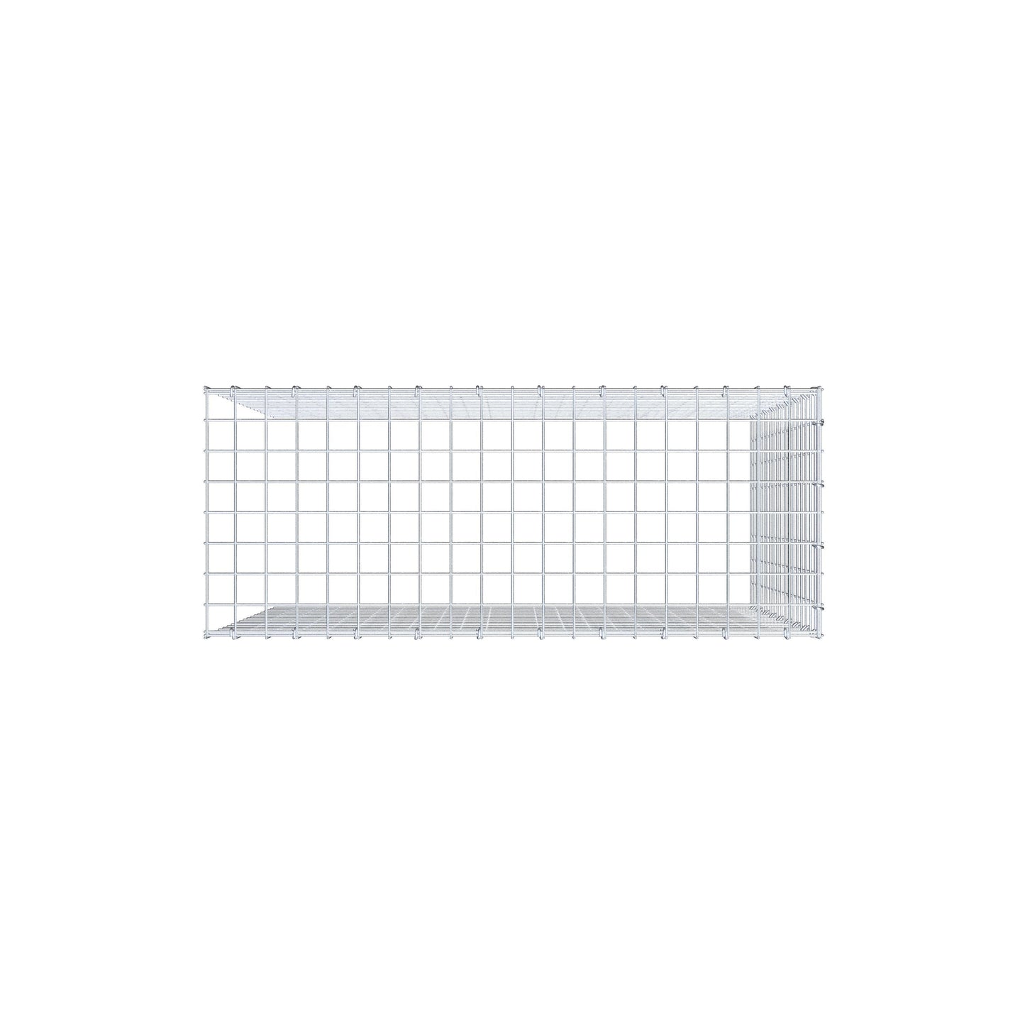 Add-on schanskorf type 4 100 cm x 90 cm x 40 cm (L x H x D), maaswijdte 5 cm x 5 cm, C-ring