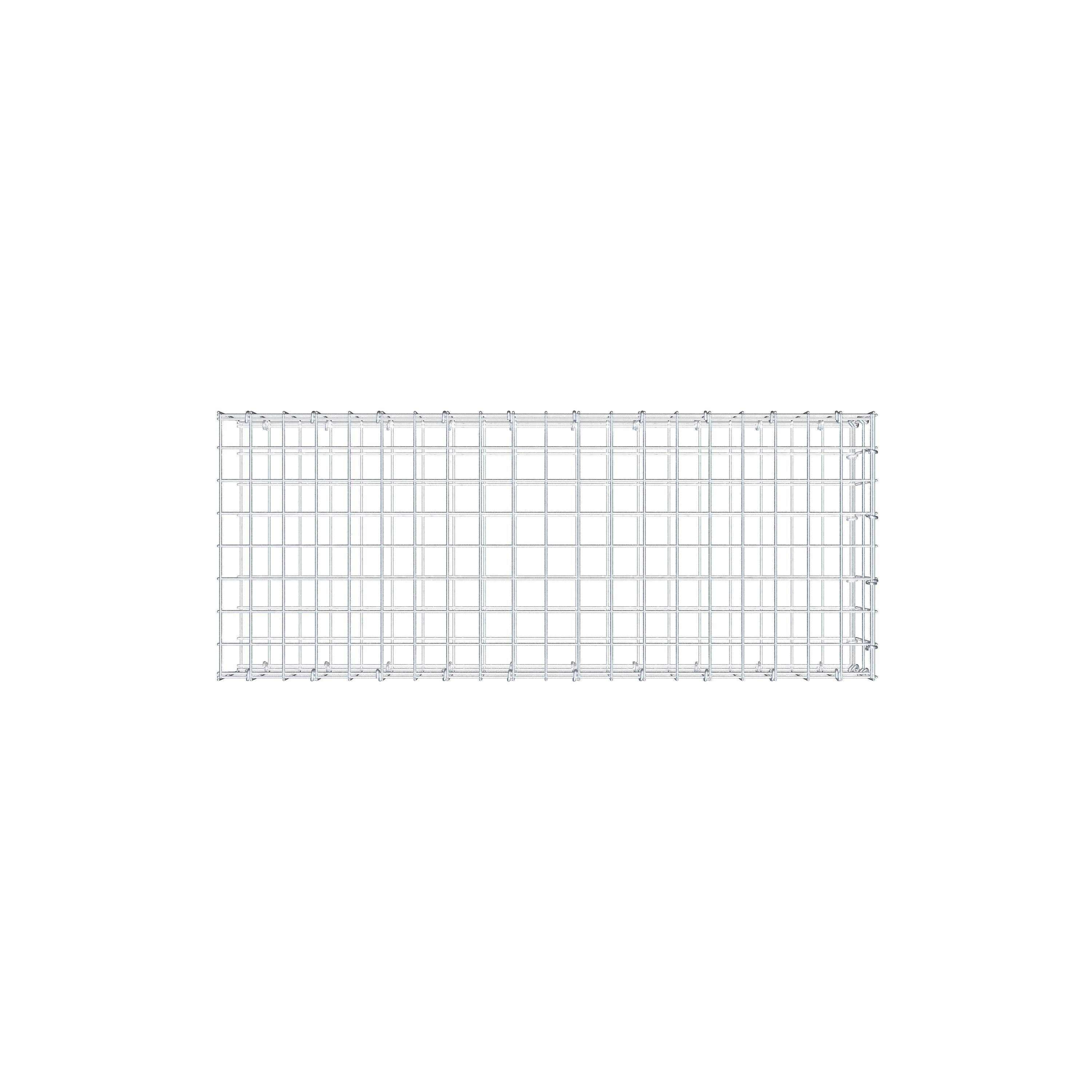 Anbaugabione Typ 2 100 cm x 20 cm x 40 cm, Maschenweite 5 cm x 10 cm, C-Ring