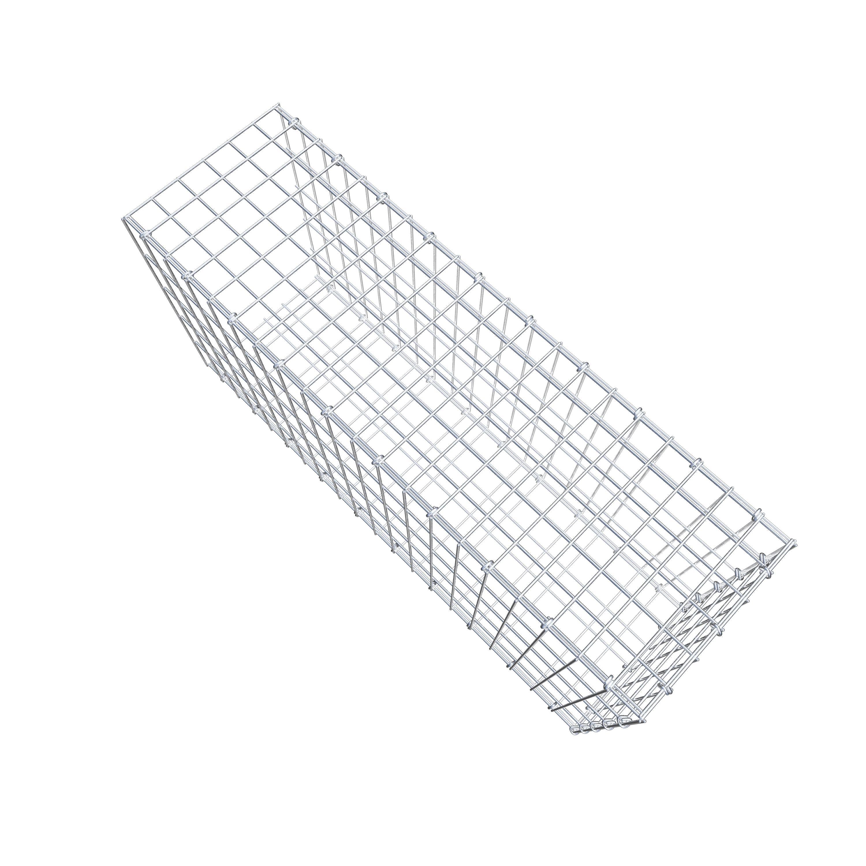 Fourche rapportée type 2 100 cm x 50 cm x 30 cm, mailles 5 cm x 10 cm, anneau en C