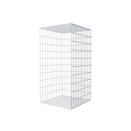 Mounted gabion type 2 100 cm x 50 cm x 50 cm, mesh size 5 cm x 10 cm, C-ring