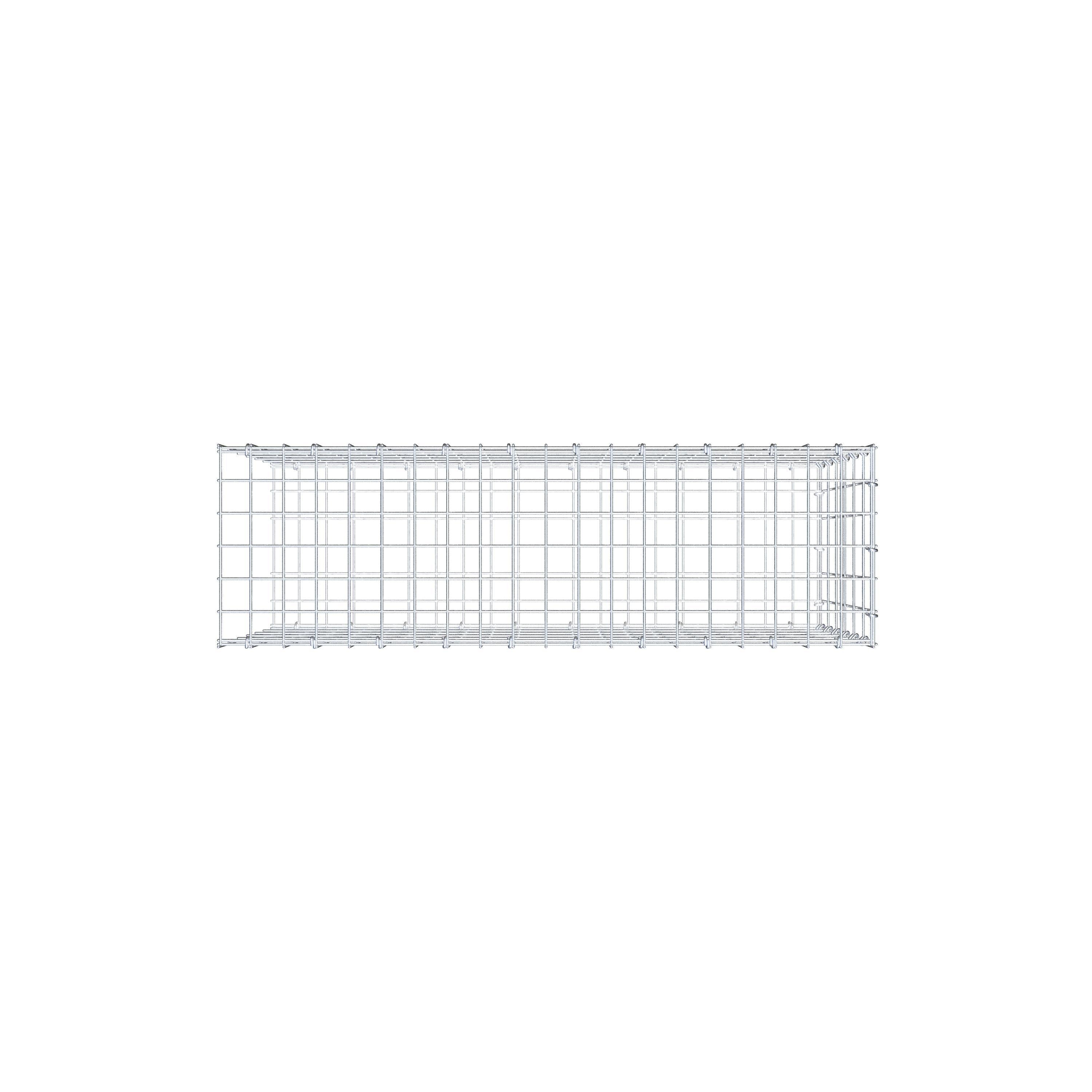 Pile aggiuntivo tipo 2 100 cm x 60 cm x 30 cm, maglia 5 cm x 10 cm, anello a C