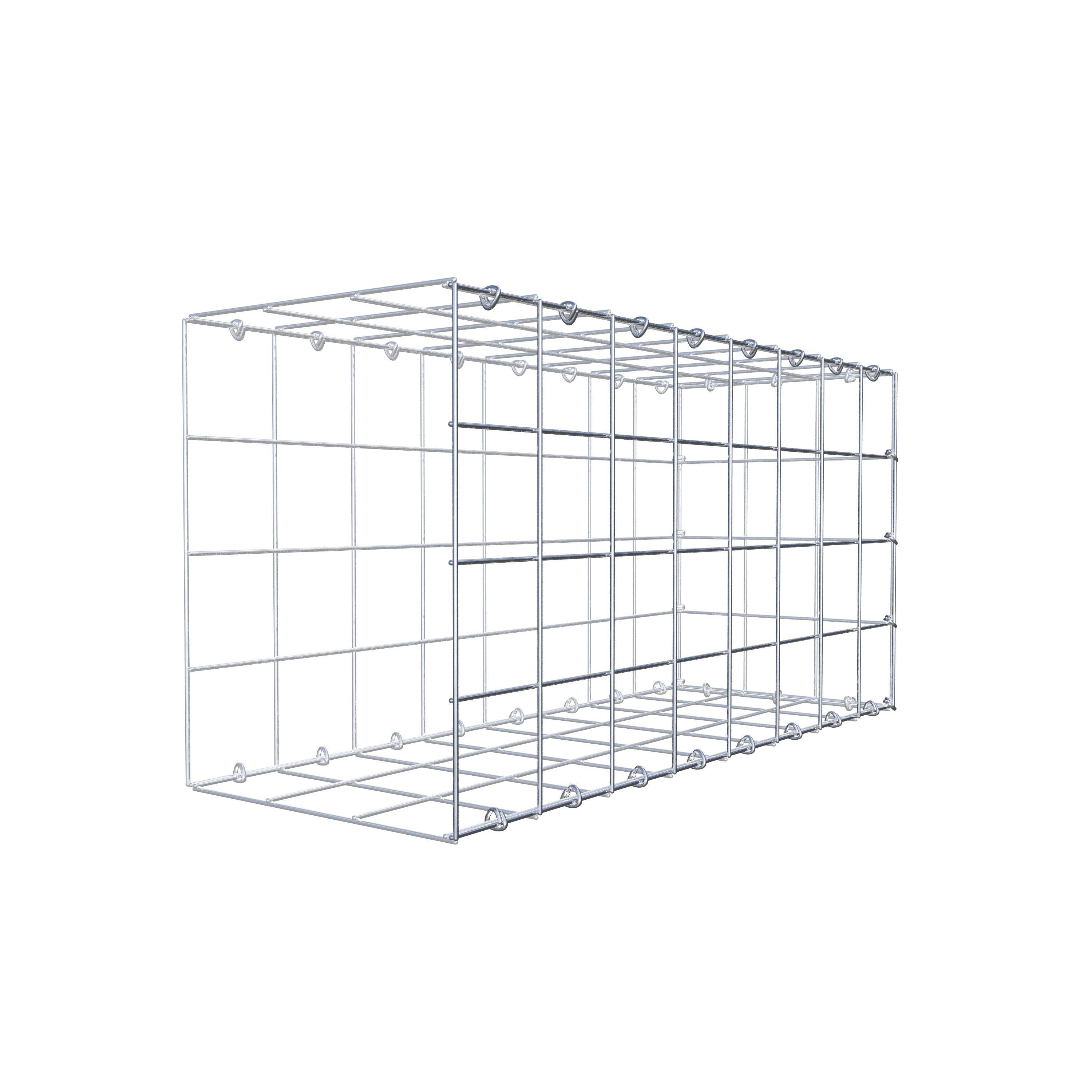 Fourche rapportée type 2 80 cm x 40 cm x 30 cm (L x H x P), mailles 10 cm x 10 cm, anneau C