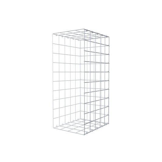 Mounted gabion type 2 100 cm x 50 cm x 40 cm (L x H x D), mesh size 10 cm x 10 cm, C-ring