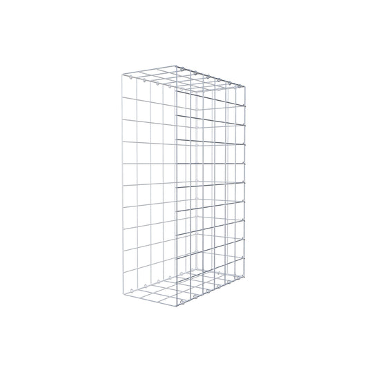 Mounted gabion type 2 100 cm x 60 cm x 30 cm (L x H x D), mesh size 10 cm x 10 cm, C-ring
