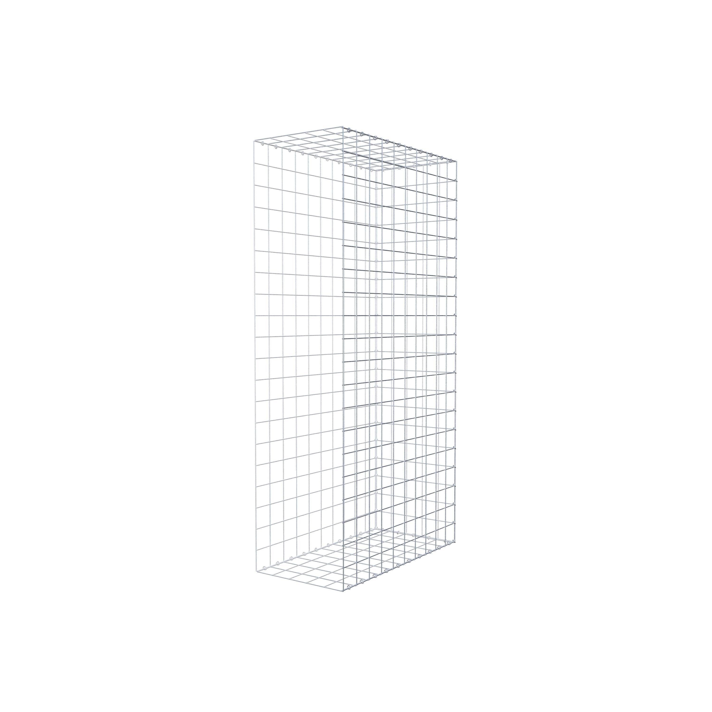 Opzetpaal type 2 200 cm x 100 cm x 50 cm (L x H x D), maaswijdte 10 cm x 10 cm, C-ring