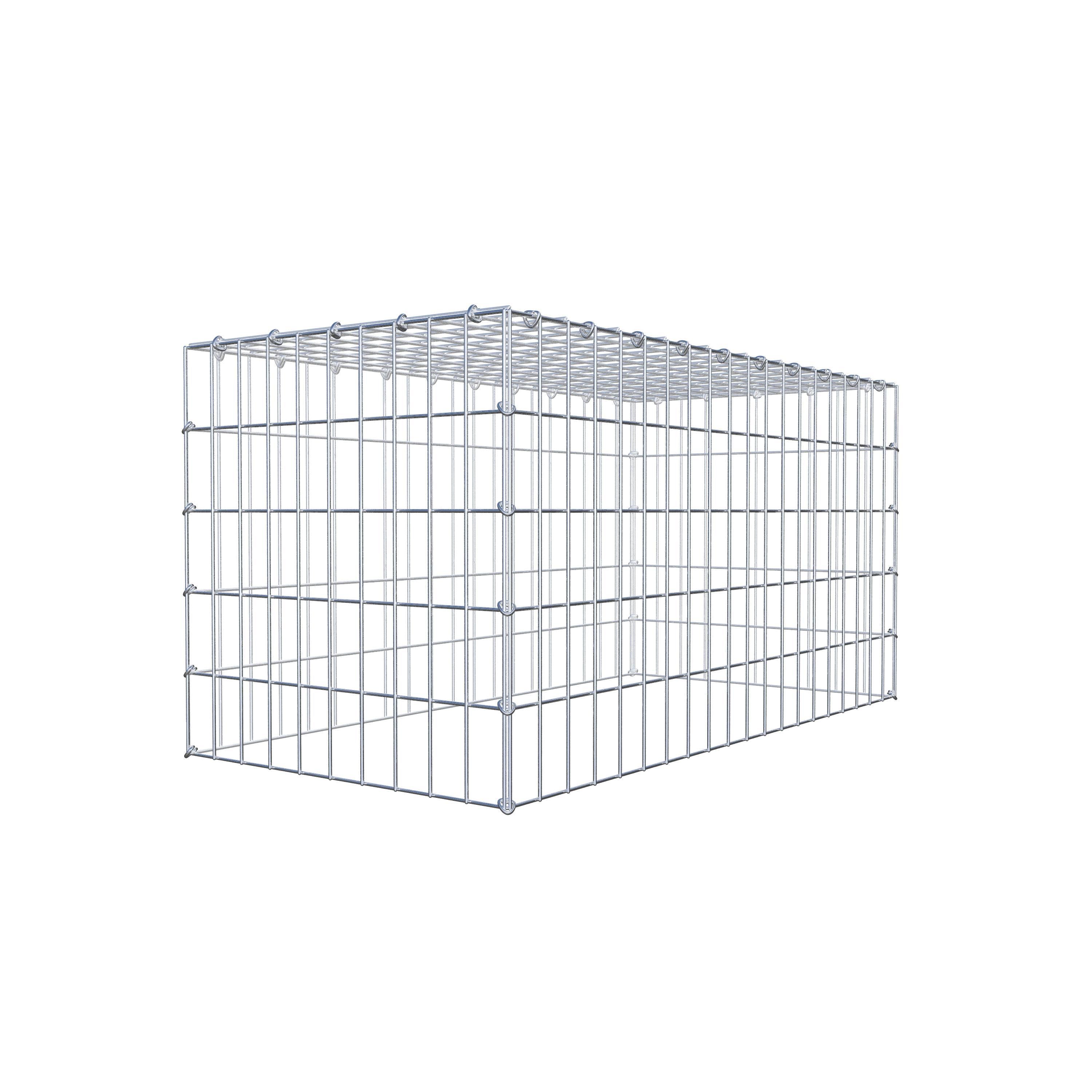 Type 3 oplegkorf 100 cm x 50 cm x 50 cm (L x H x D), maaswijdte 5 cm x 10 cm, C-ring