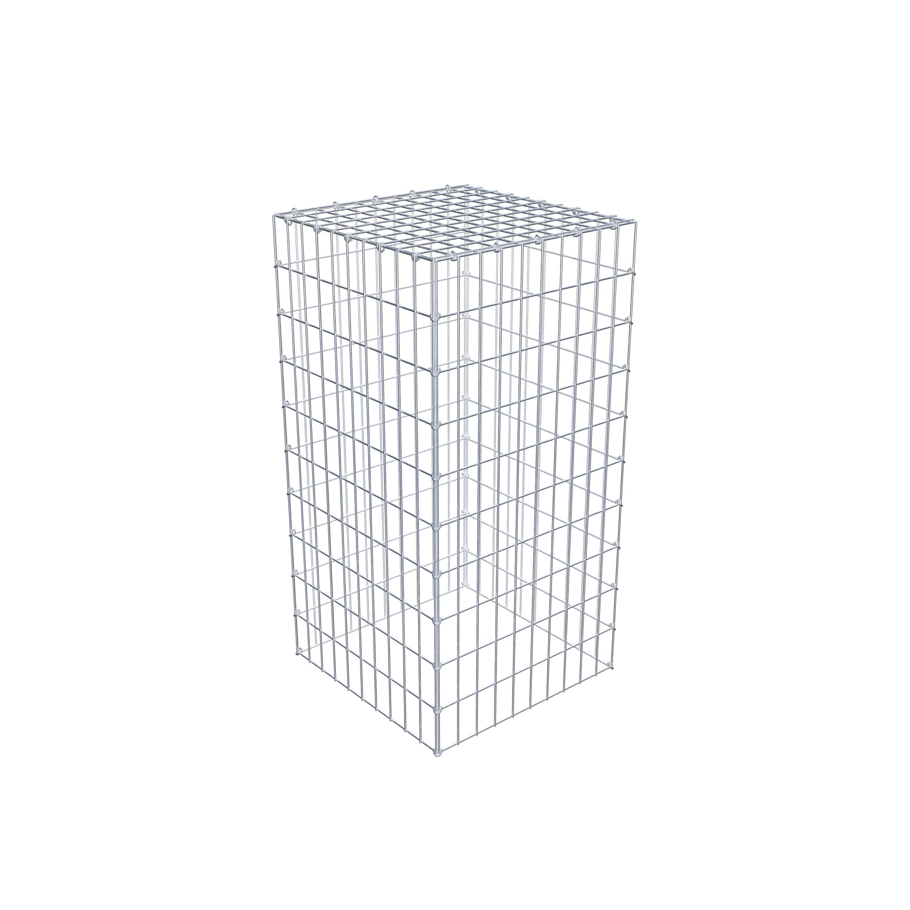 Type 3 oplegkorf 100 cm x 50 cm x 50 cm (L x H x D), maaswijdte 5 cm x 10 cm, C-ring