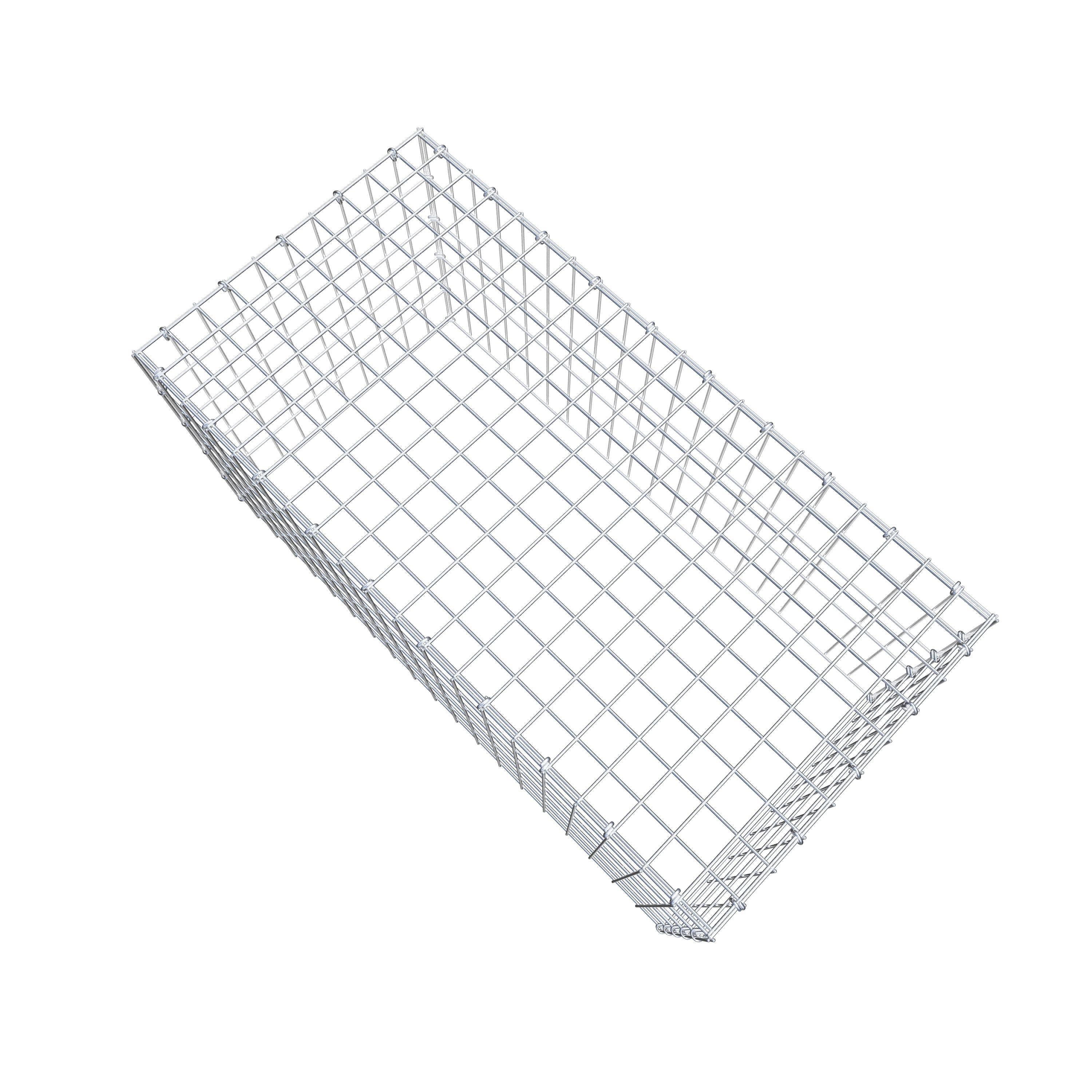 Type 3 oplegkorf 100 cm x 50 cm x 50 cm (L x H x D), maaswijdte 5 cm x 10 cm, C-ring