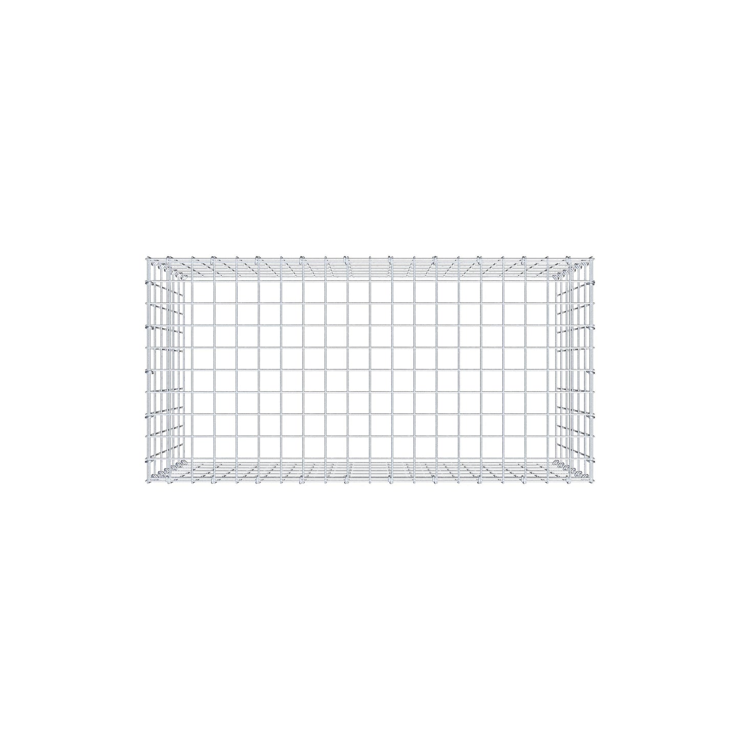 Anbaugabione Typ 3 100 cm x 60 cm x 50 cm (L x H x T), Maschenweite 5 cm x 10 cm, C-Ring