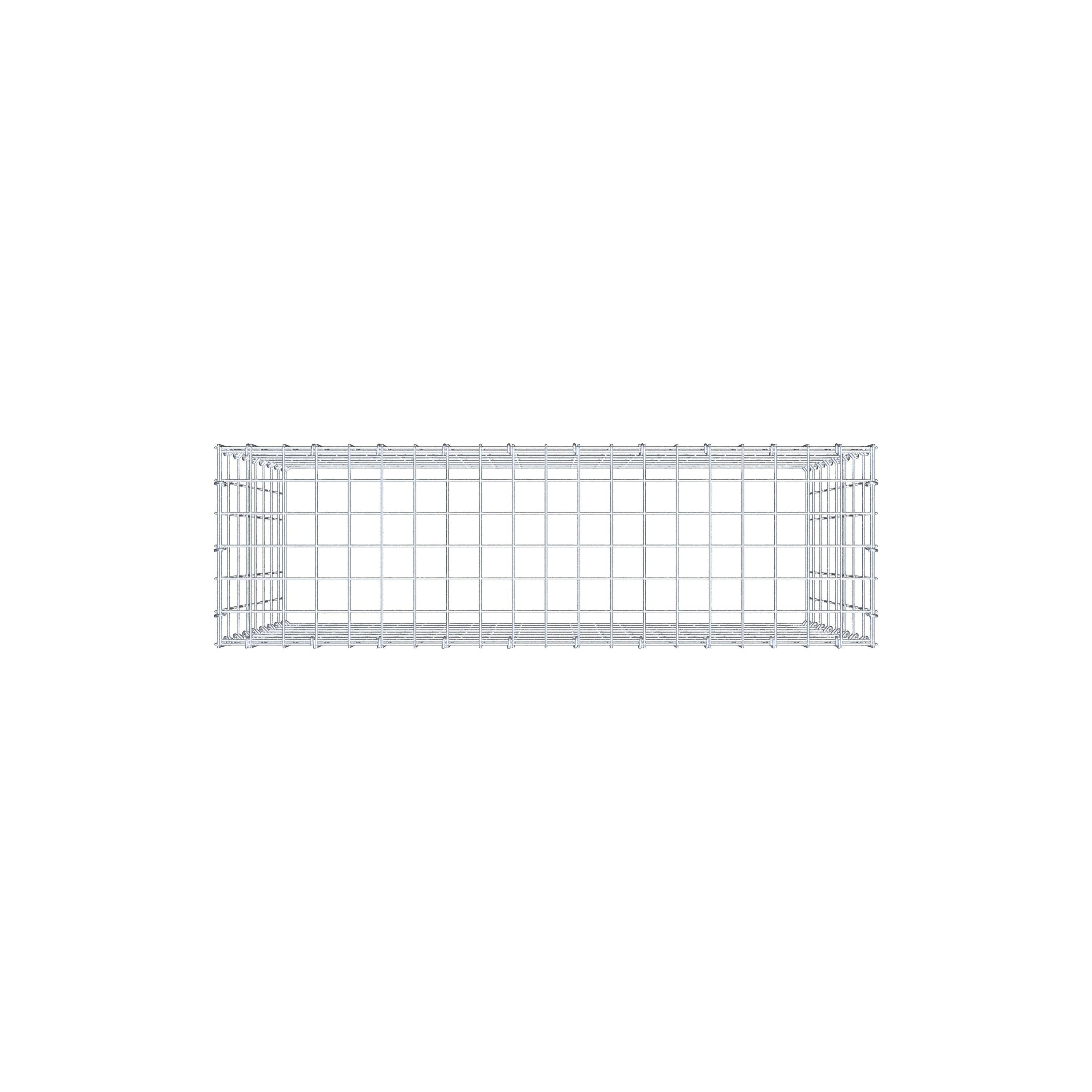 Anbaugabione Typ 3 100 cm x 80 cm x 30 cm (L x H x T), Maschenweite 5 cm x 10 cm, C-Ring